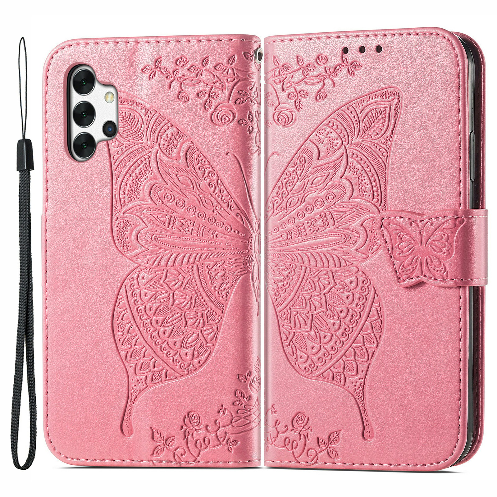 Big Butterfly Imprinting Wallet Design Leather Phone Stand Shell for Samsung Galaxy A32 4G (EU Version) - Pink, Samsung Galaxy A32 4G (EU Version)
Big Butterfly Imprinting Wallet Design Leather Phone Stand Shell for Samsung Galaxy A32 4G (EU Version) - Pink, Samsung Galaxy A32 4G (EU Version)