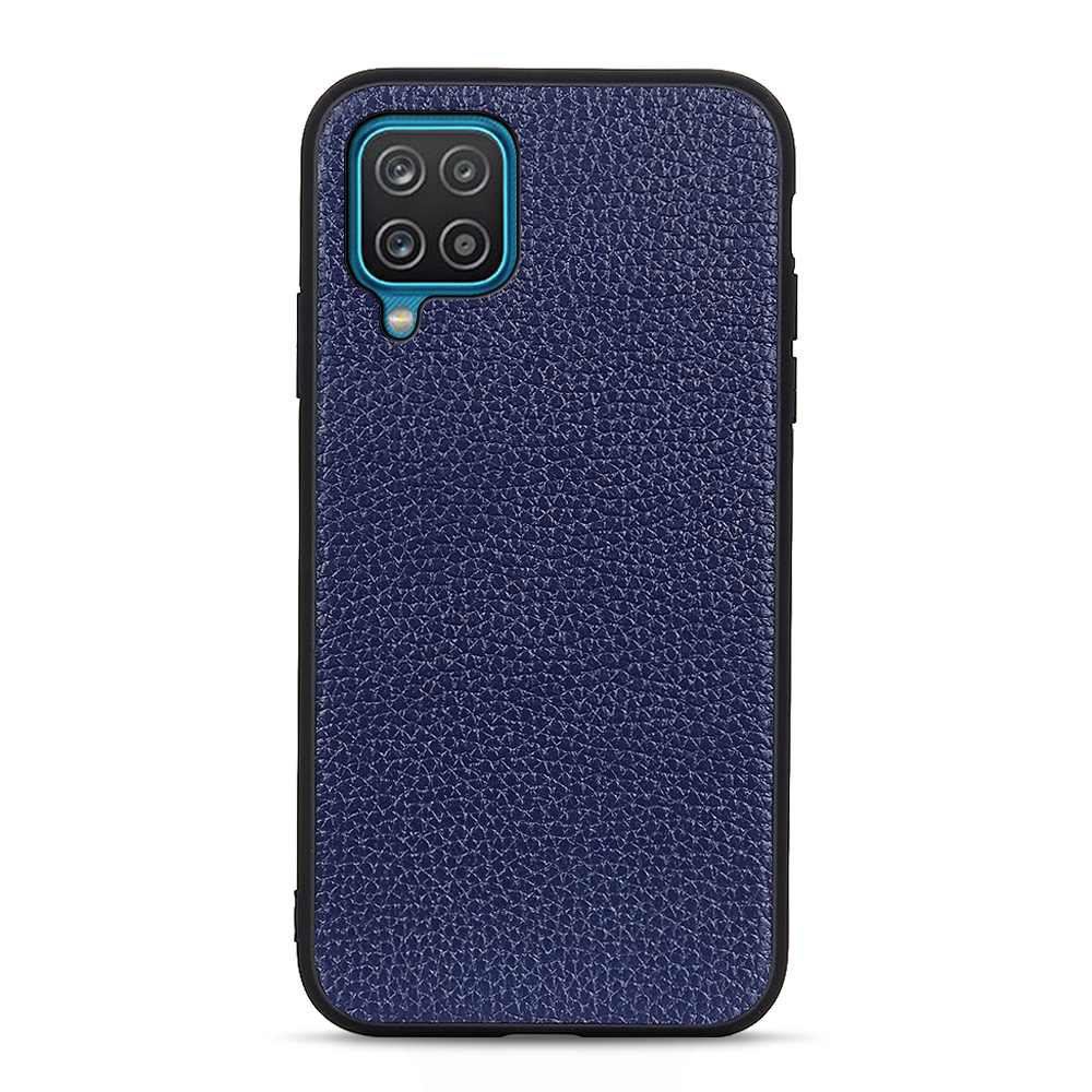 Litchi Texture Genuine Leather Coated PC Phone Back Case Shell for Samsung Galaxy A12 - Blue, Galaxy A12
Litchi Texture Genuine Leather Coated PC Phone Back Case Shell for Samsung Galaxy A12 - Blue, Galaxy A12