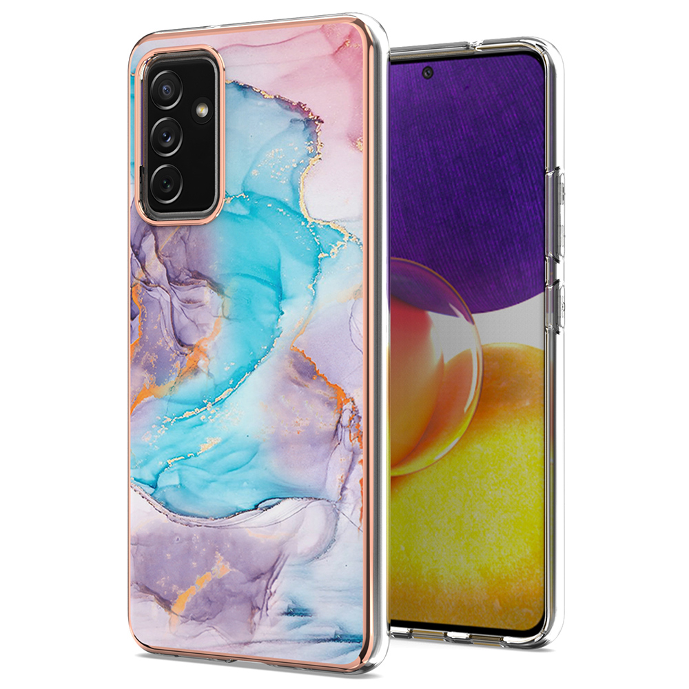 A Series Soft Electroplating TPU Bumper Frame Shockproof Back Cover for Samsung Galaxy A82 5G - Milky Way Marble Blue, Galaxy A82 5G
A Series Soft Electroplating TPU Bumper Frame Shockproof Back Cover for Samsung Galaxy A82 5G - Milky Way Marble Blue, Galaxy A82 5G