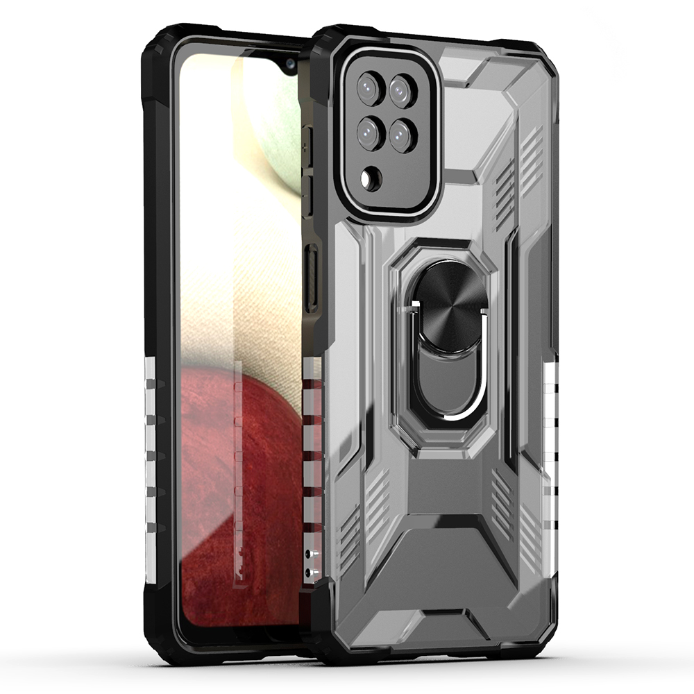 Military Grade Drop Tested Hard Plastic + TPU Kickstand Hybrid Rugged Cover with Ring Car Mount for Samsung Galaxy M12 / F12 - Black, Galaxy M12
Military Grade Drop Tested Hard Plastic + TPU Kickstand Hybrid Rugged Cover with Ring Car Mount for Samsung Galaxy M12 / F12 - Black, Galaxy M12