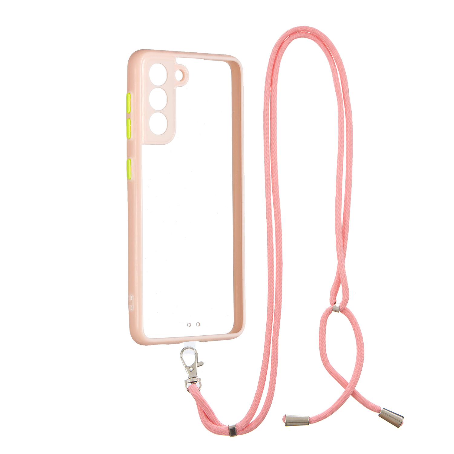 Shockproof Anti-Scratch Acrylic Hard Back Panel + Soft TPU Bumper Protective Phone Case with Lanyard for Samsung Galaxy S21 5G/4G - Pink, Galaxy S21 5G
Shockproof Anti-Scratch Acrylic Hard Back Panel + Soft TPU Bumper Protective Phone Case with Lanyard for Samsung Galaxy S21 5G/4G - Pink, Galaxy S21 5G