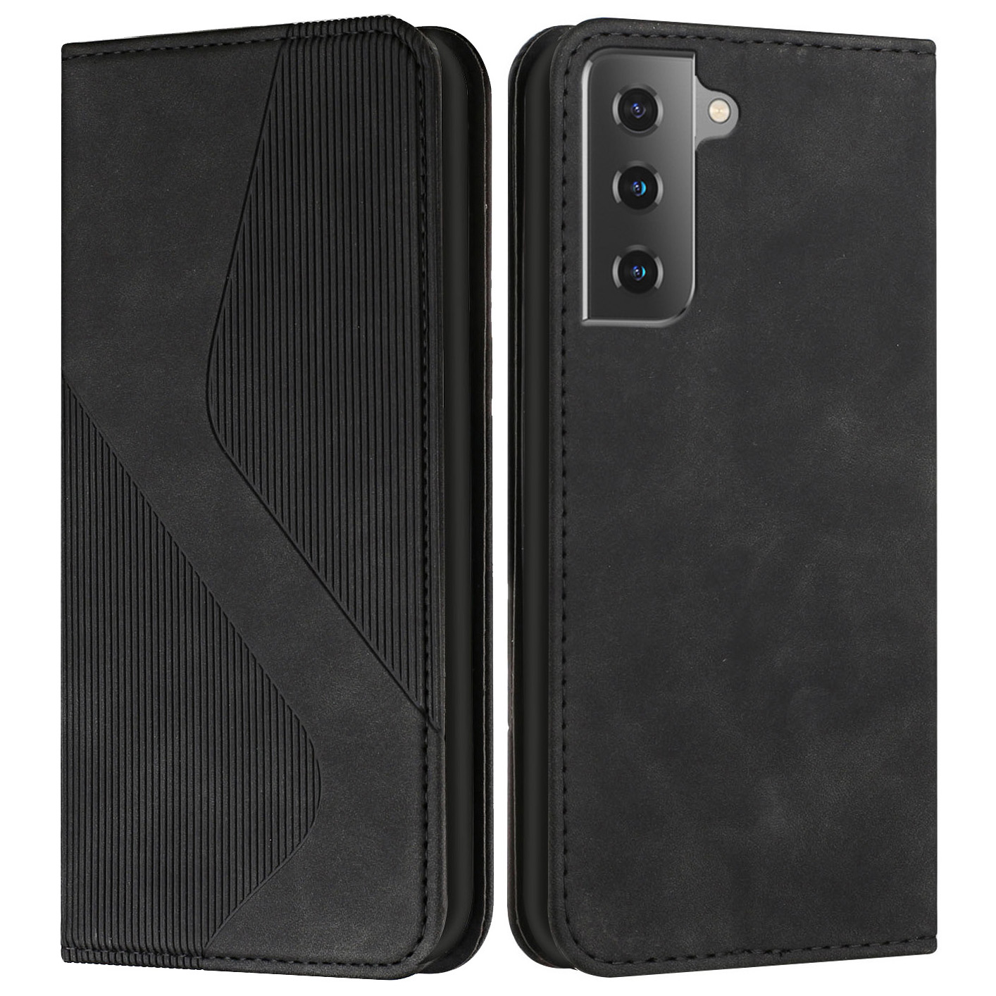 Business Style S-shaped Texture Full Protective Phone Case with Stand for Samsung Galaxy S21 FE - Black, Galaxy S21 FE 5G
Business Style S-shaped Texture Full Protective Phone Case with Stand for Samsung Galaxy S21 FE - Black, Galaxy S21 FE 5G