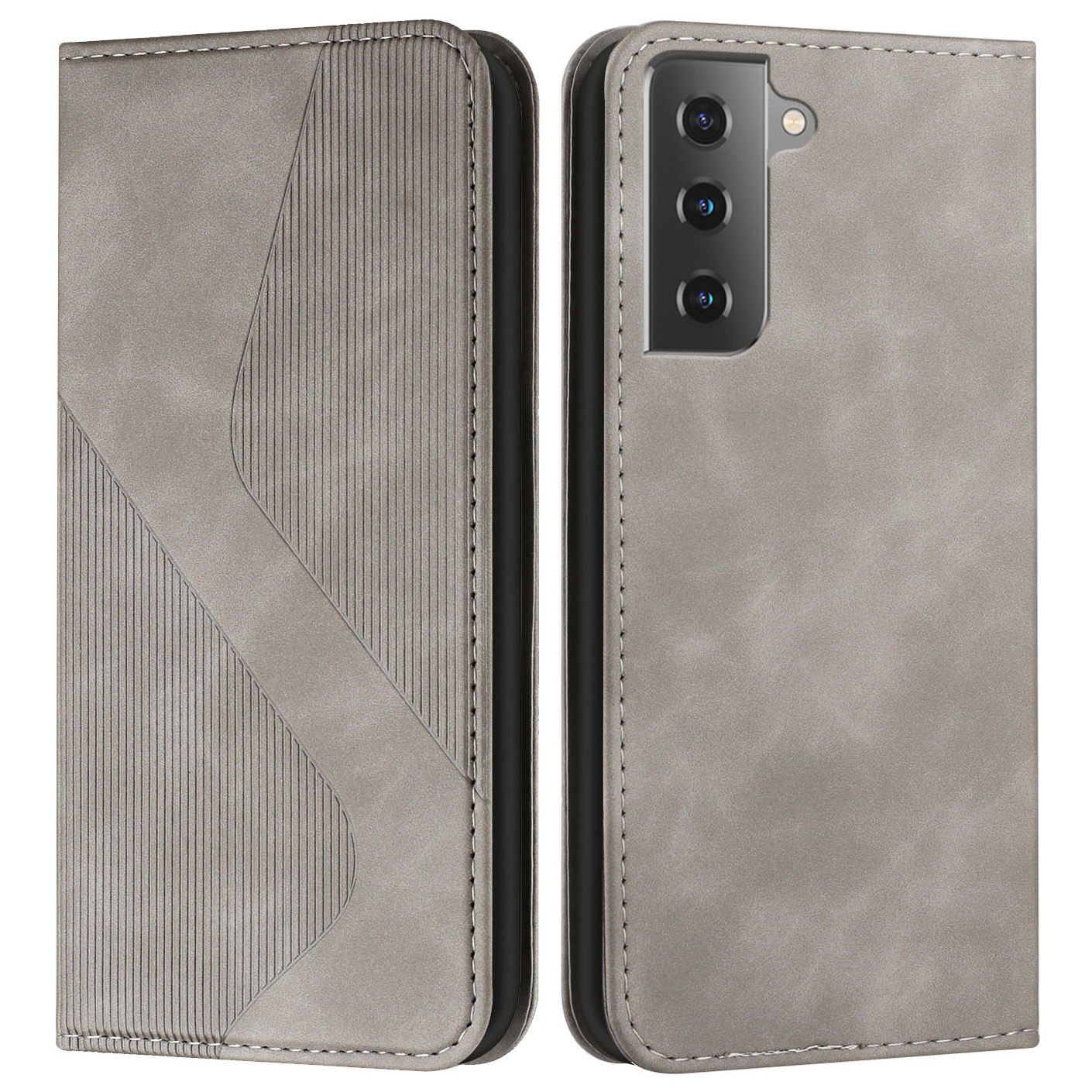 Business Style S-shaped Texture Full Protective Phone Case with Stand for Samsung Galaxy S21 FE - Grey, Galaxy S21 FE 5G
Business Style S-shaped Texture Full Protective Phone Case with Stand for Samsung Galaxy S21 FE - Grey, Galaxy S21 FE 5G