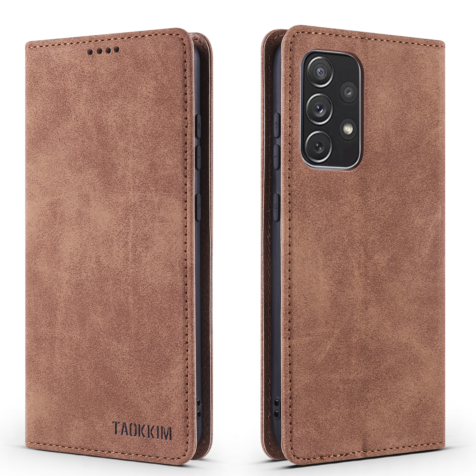 Taokkim Retro Style Auto-absorbed Кожаный Телефон Для Samsung Galaxy A52 4G/5G / A52s 5G - Коричневый, Galaxy A52 5G
Taokkim Retro Style Auto-absorbed Кожаный Телефон Для Samsung Galaxy A52 4G/5G / A52s 5G - Коричневый, Galaxy A52 5G