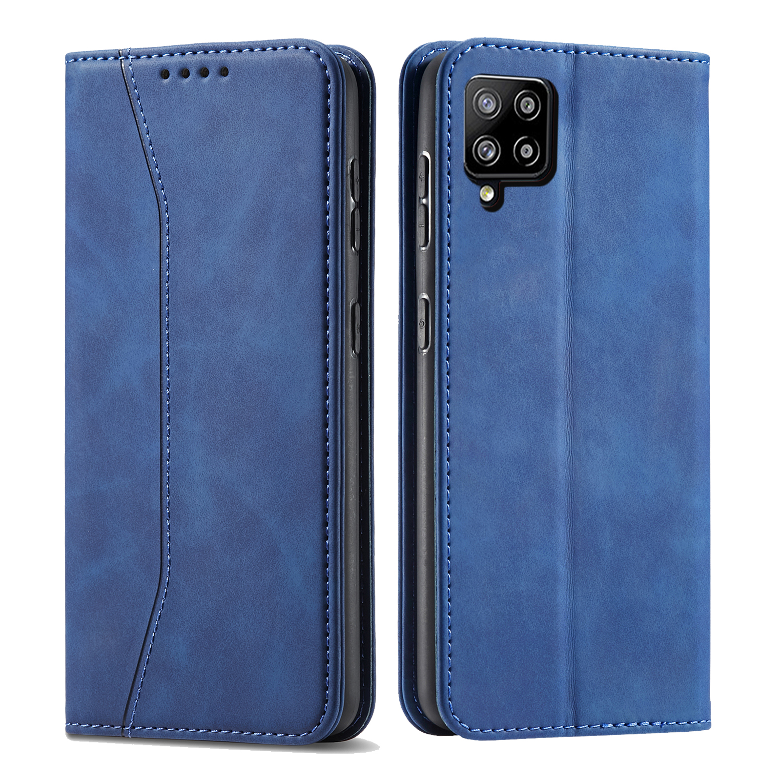 Double Folds Design Folio Flip Leather Wallet Phone Case for Samsung Galaxy A42 5G - Blue, Galaxy A42 5G
Double Folds Design Folio Flip Leather Wallet Phone Case for Samsung Galaxy A42 5G - Blue, Galaxy A42 5G