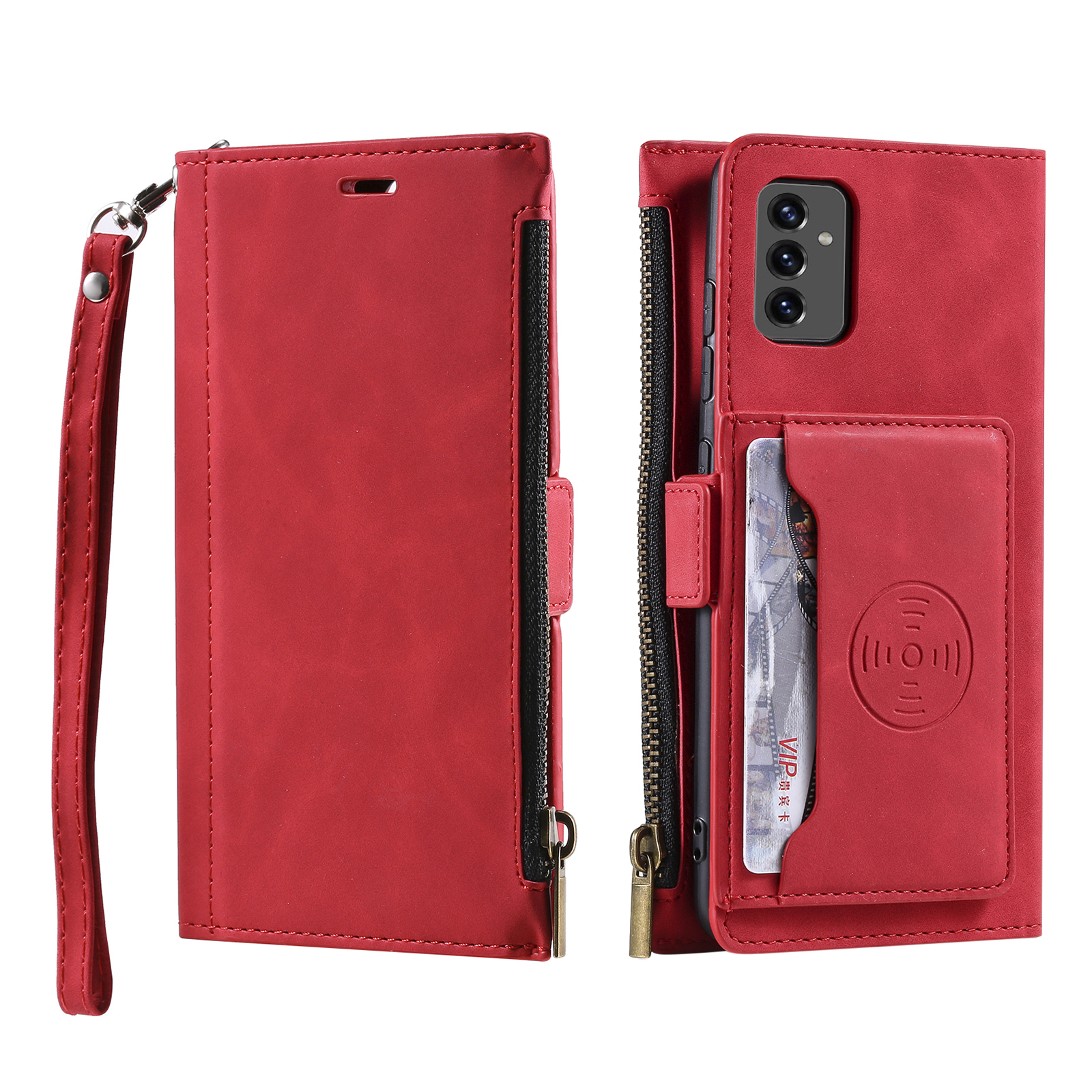 Multi-Function Zipper Purse Card Slots Leather Wallet Case with Strap for Samsung Galaxy A82 5G - Red, Galaxy A82 5G
Multi-Function Zipper Purse Card Slots Leather Wallet Case with Strap for Samsung Galaxy A82 5G - Red, Galaxy A82 5G