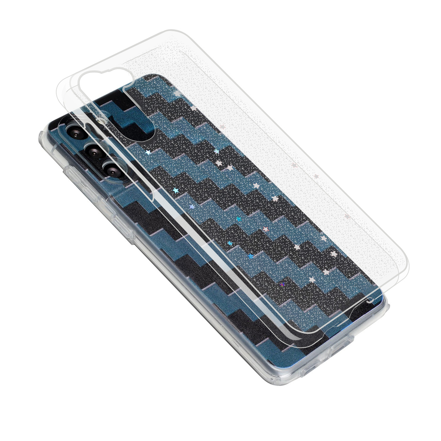 Detachable 2-in-1 PC Epoxy + TPU Pattern Printing Phone Case Shell for Samsung Galaxy S21+ 5G - Black Blue Step, Galaxy S21+ 5G
Detachable 2-in-1 PC Epoxy + TPU Pattern Printing Phone Case Shell for Samsung Galaxy S21+ 5G - Black Blue Step, Galaxy S21+ 5G