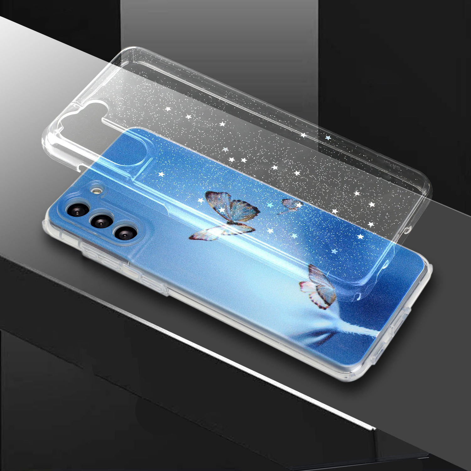 PC Epoxy + TPU Pattern Printing 2-in-1 Well-Protected Phone Case Shell for Samsung Galaxy S21 5G/4G - Butterfly, Galaxy S21 5G
PC Epoxy + TPU Pattern Printing 2-in-1 Well-Protected Phone Case Shell for Samsung Galaxy S21 5G/4G - Butterfly, Galaxy S21 5G