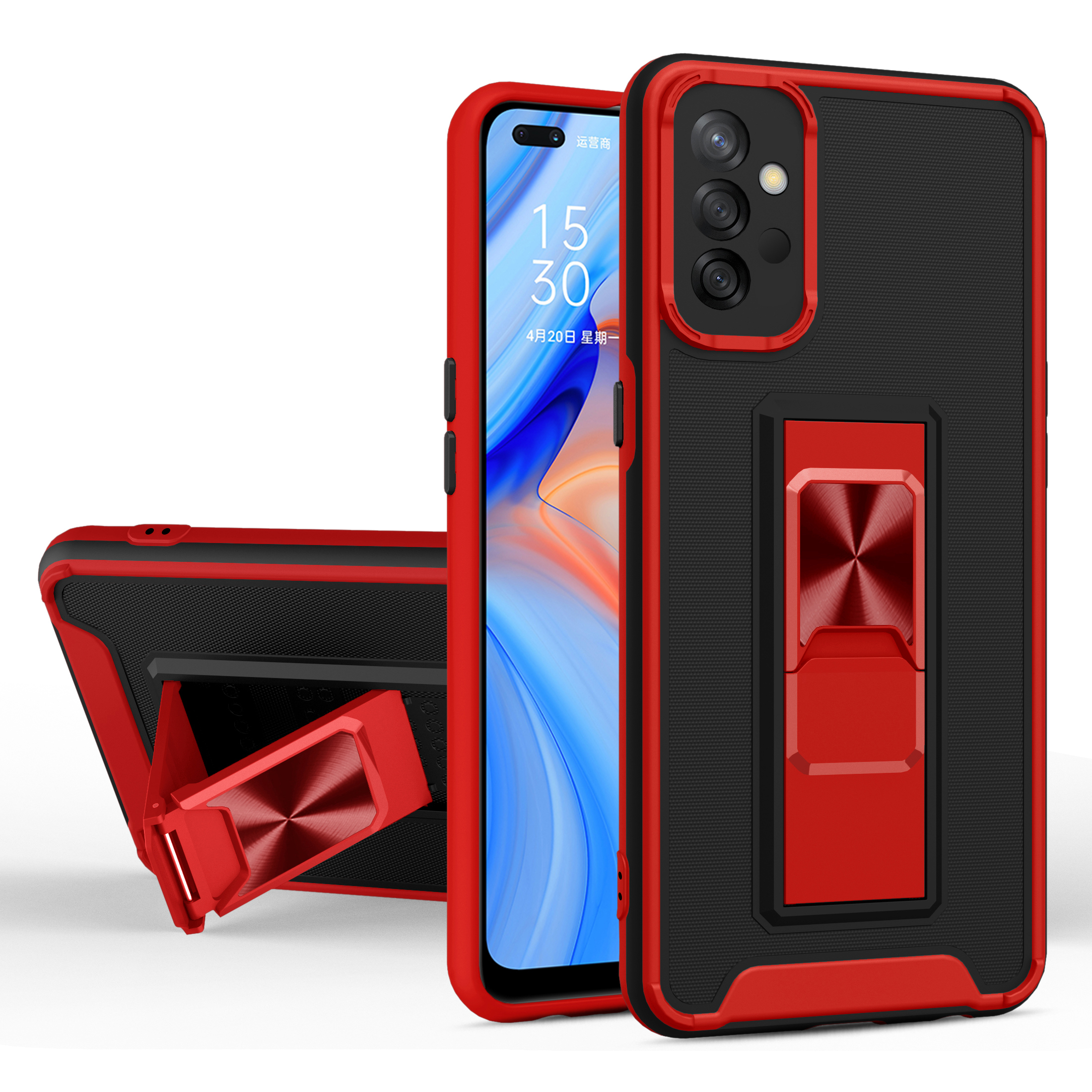 Bi-color PC+TPU Hybrid Cover Skin Feel Case with Kickstand for Samsung Galaxy A32 4G (EU Version) - Red, Samsung Galaxy A32 4G (EU Version)
Bi-color PC+TPU Hybrid Cover Skin Feel Case with Kickstand for Samsung Galaxy A32 4G (EU Version) - Red, Samsung Galaxy A32 4G (EU Version)
