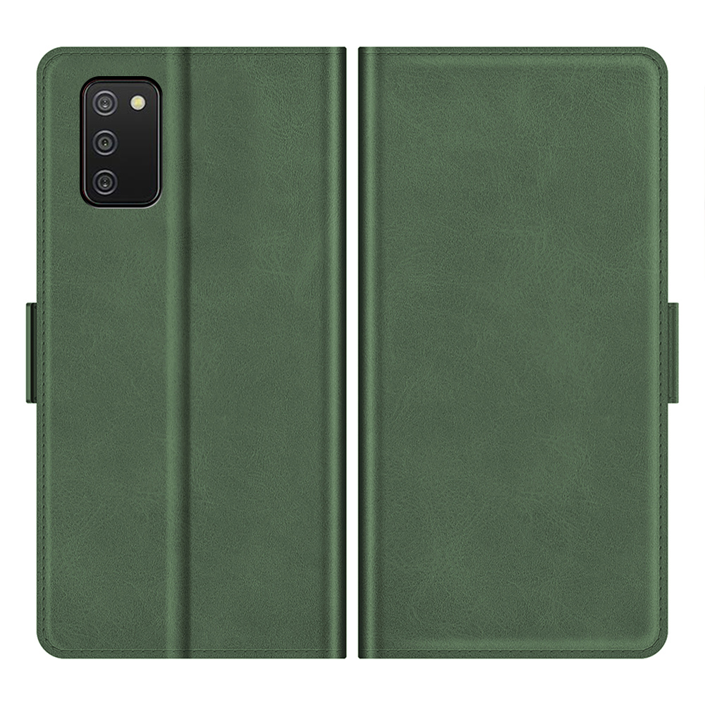 Magnetic Double Clasp Stand Wallet Leather Phone Case Shell for Samsung Galaxy A02s (166.5x75.9x9.2mm) - Blackish Green, Galaxy A02s (166.5x75.9x9.2mm)
Magnetic Double Clasp Stand Wallet Leather Phone Case Shell for Samsung Galaxy A02s (166.5x75.9x9.2mm) - Blackish Green, Galaxy A02s (166.5x75.9x9.2mm)