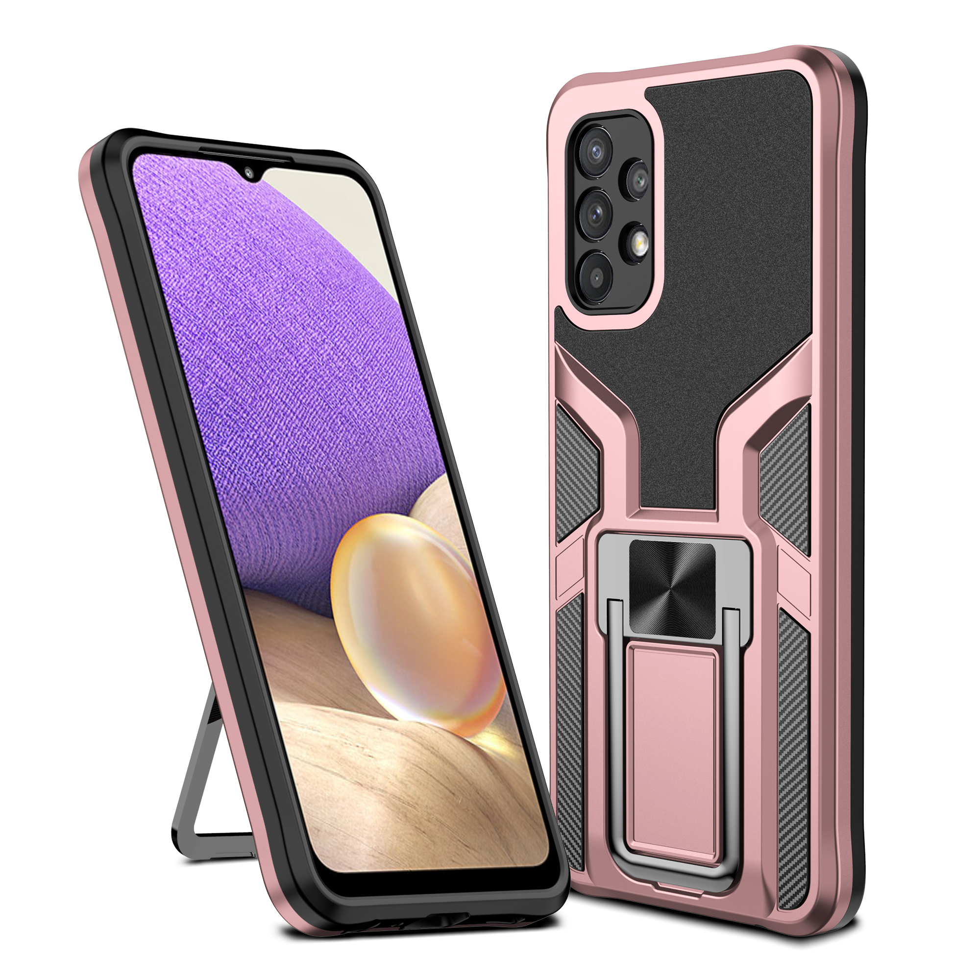 Armor Series Dual Layer Shock-Absorption Kickstand Work with Magnetic Car Mount Combo PC + TPU Back Case for Samsung Galaxy A32 5G/M32 5G - Rose Gold, Galaxy M32 5G
Armor Series Dual Layer Shock-Absorption Kickstand Work with Magnetic Car Mount Combo PC + TPU Back Case for Samsung Galaxy A32 5G/M32 5G - Rose Gold, Galaxy M32 5G