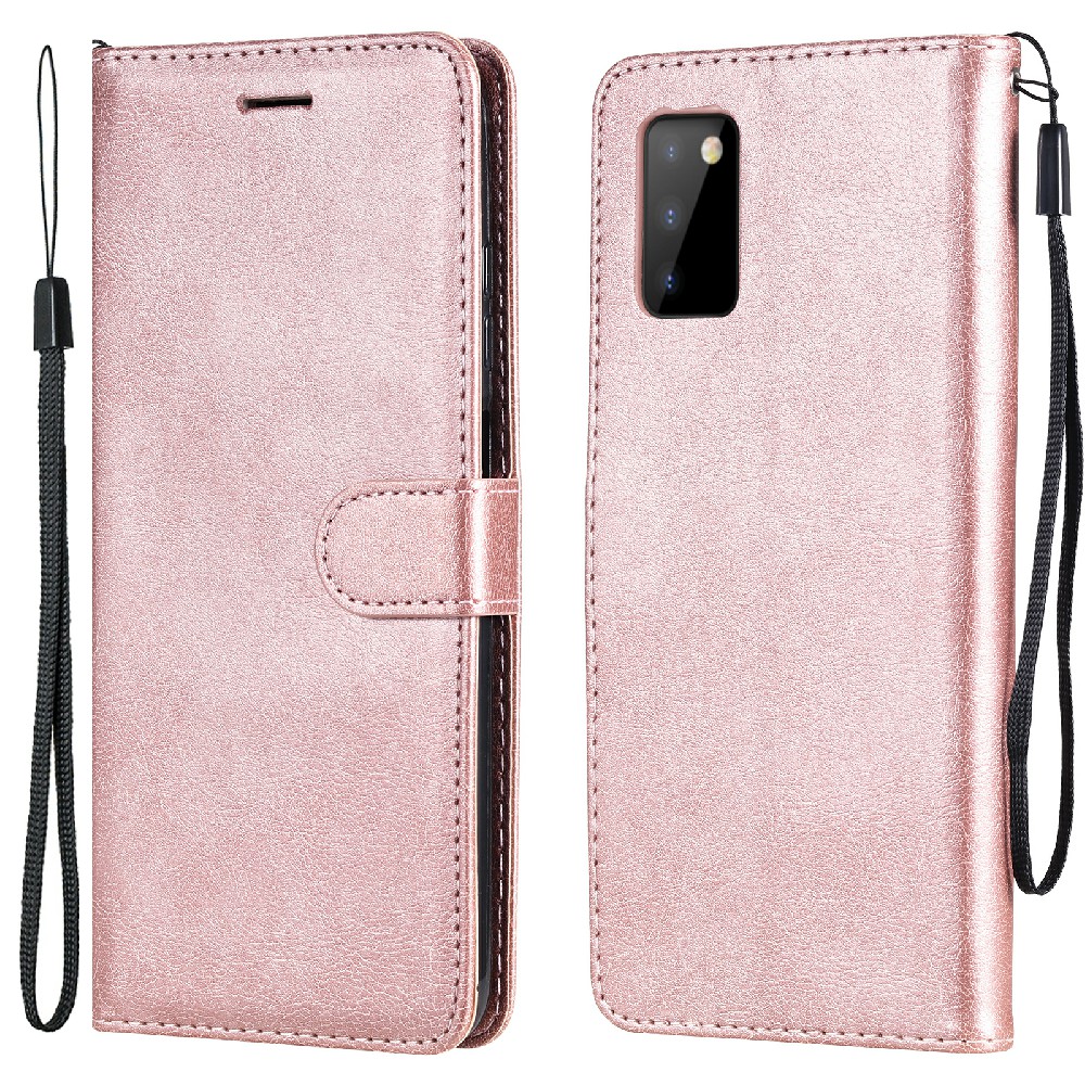KT Leather Series-2 Solid Color PU Leather Phone Case Wallet Stand Cover with Strap for Samsung Galaxy A03s (166.5 x 75.98 x 9.14mm) - Rose Gold, Samsung Galaxy A03s (166.5 x 75.98 x 9.14mm)
KT Leather Series-2 Solid Color PU Leather Phone Case Wallet Stand Cover with Strap for Samsung Galaxy A03s (166.5 x 75.98 x 9.14mm) - Rose Gold, Samsung Galaxy A03s (166.5 x 75.98 x 9.14mm)