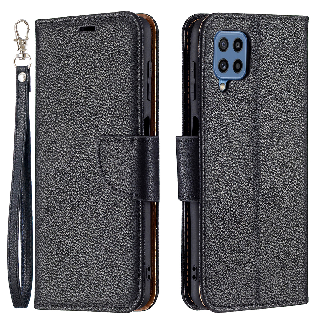 Litchi Texture Surface Drop-Proof Leather Stand Case with Wallet for Samsung Galaxy M32 (Global Version) - Black, Galaxy M32 (Global Version) 4G
Litchi Texture Surface Drop-Proof Leather Stand Case with Wallet for Samsung Galaxy M32 (Global Version) - Black, Galaxy M32 (Global Version) 4G