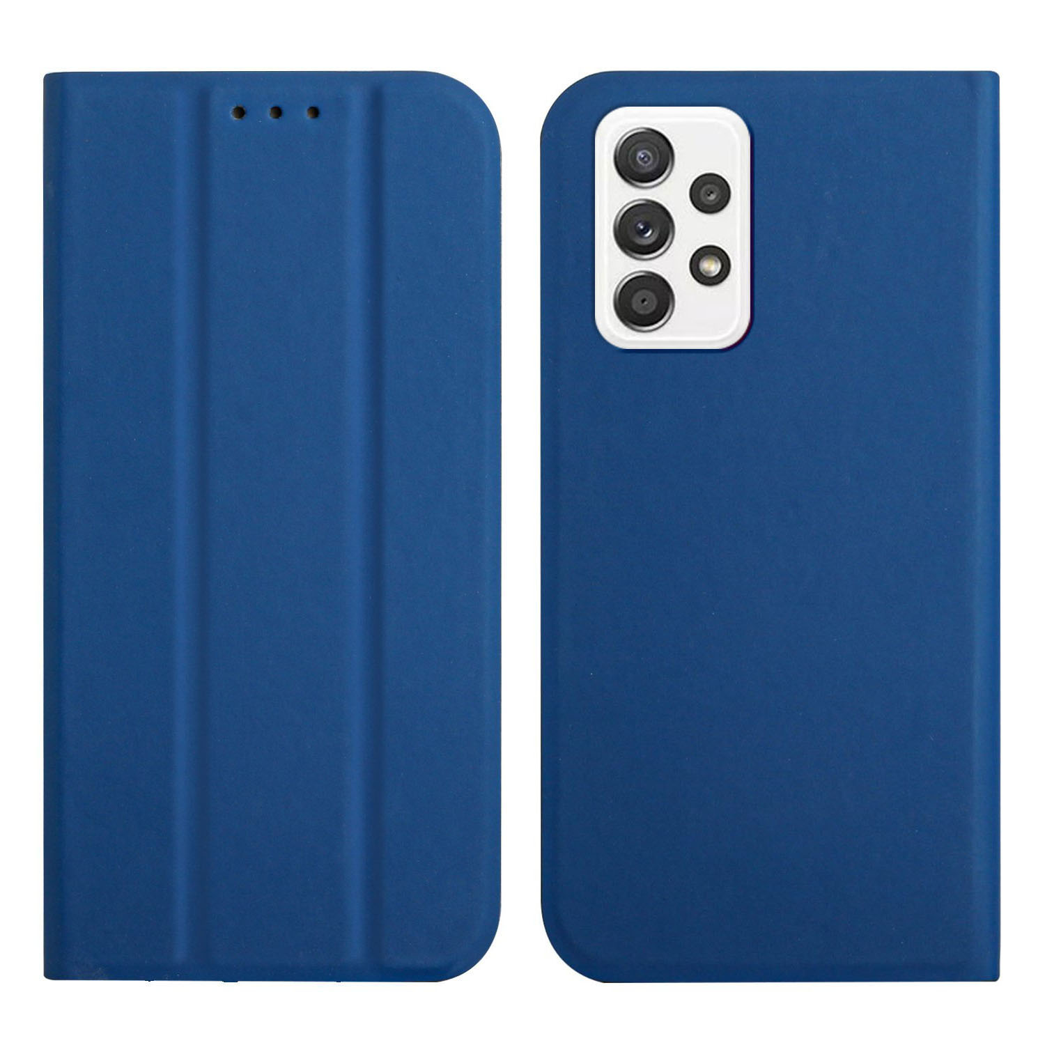 Skin-touch Feel Leather Phone Case with Trifold Stand for Samsung Galaxy A52s 5G/A52 4G / 5G - Sapphire, Galaxy A52 4G
Skin-touch Feel Leather Phone Case with Trifold Stand for Samsung Galaxy A52s 5G/A52 4G / 5G - Sapphire, Galaxy A52 4G
