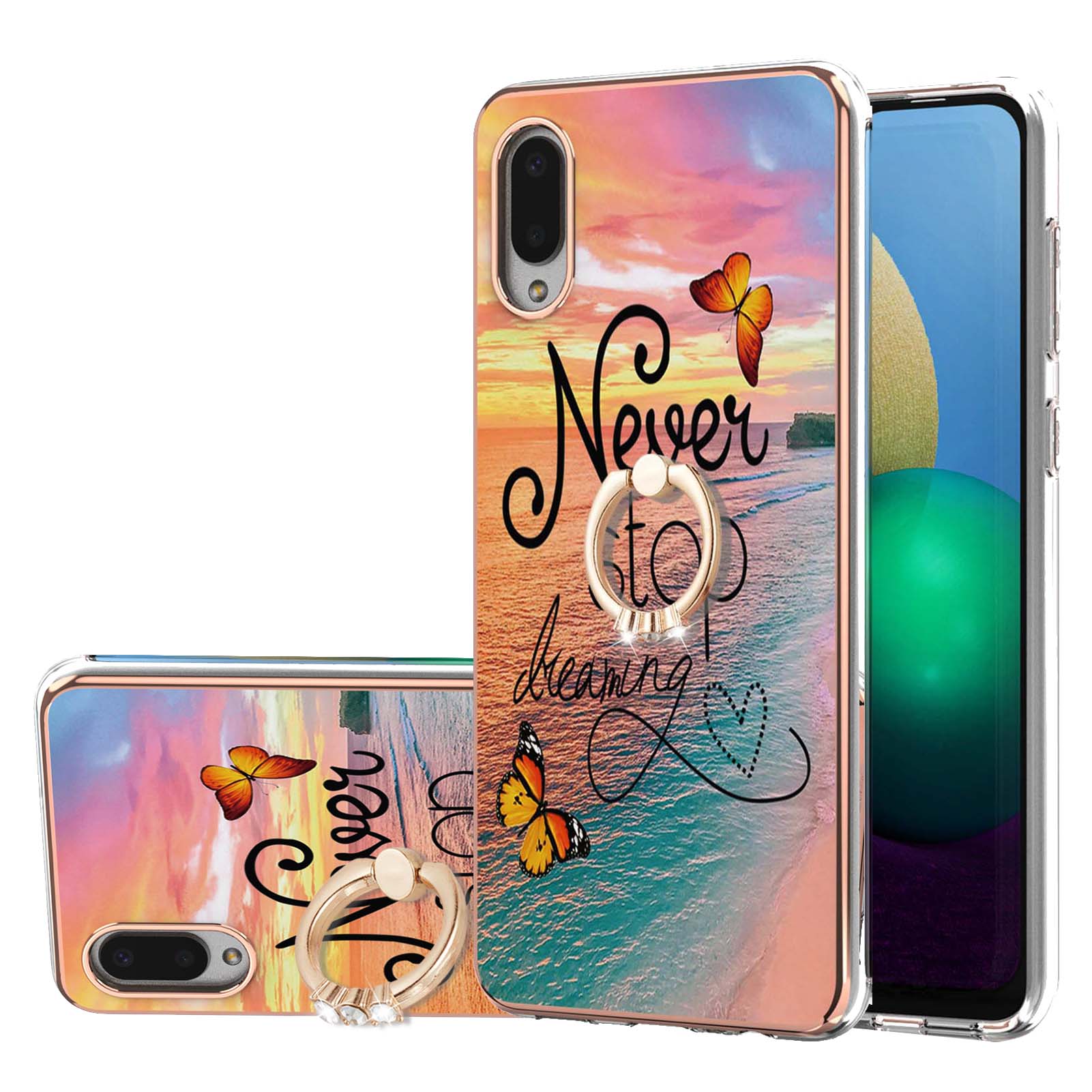 Мраморный Рисунок IMD Дизайн Кольца Kickstand Soft TPU Телефон Обратный Чехол Для Samsung Galaxy A02/M02 - не Переставайте Мечтать, Galaxy A02
Мраморный Рисунок IMD Дизайн Кольца Kickstand Soft TPU Телефон Обратный Чехол Для Samsung Galaxy A02/M02 - не Переставайте Мечтать, Galaxy A02