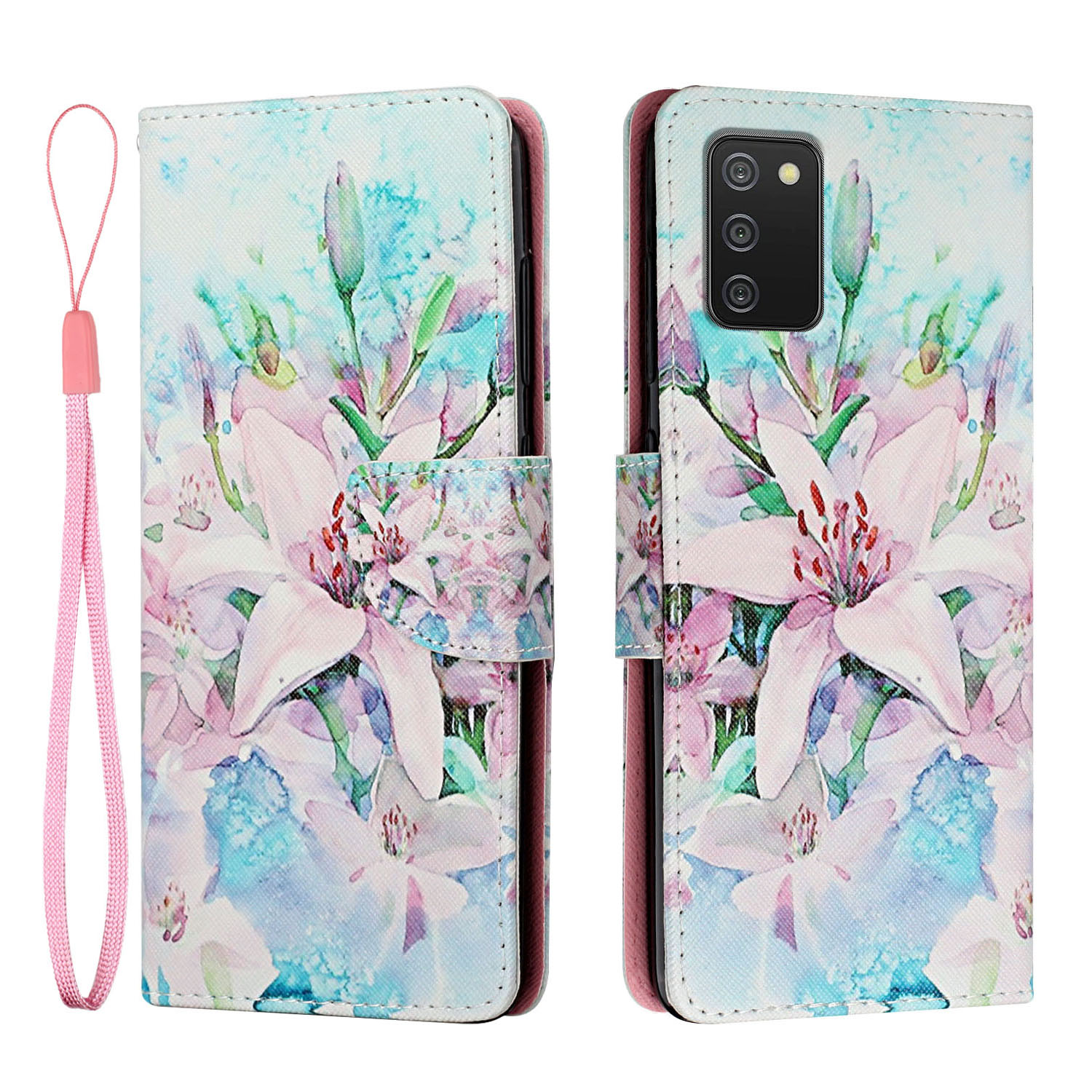 Cross Texture Pattern Printing PU Leather Phone Case Shell with Wallet Stand for Samsung Galaxy A03s (166.5 x 75.98 x 9.14mm) - Lily, Samsung Galaxy A03s (166.5 x 75.98 x 9.14mm)
Cross Texture Pattern Printing PU Leather Phone Case Shell with Wallet Stand for Samsung Galaxy A03s (166.5 x 75.98 x 9.14mm) - Lily, Samsung Galaxy A03s (166.5 x 75.98 x 9.14mm)
