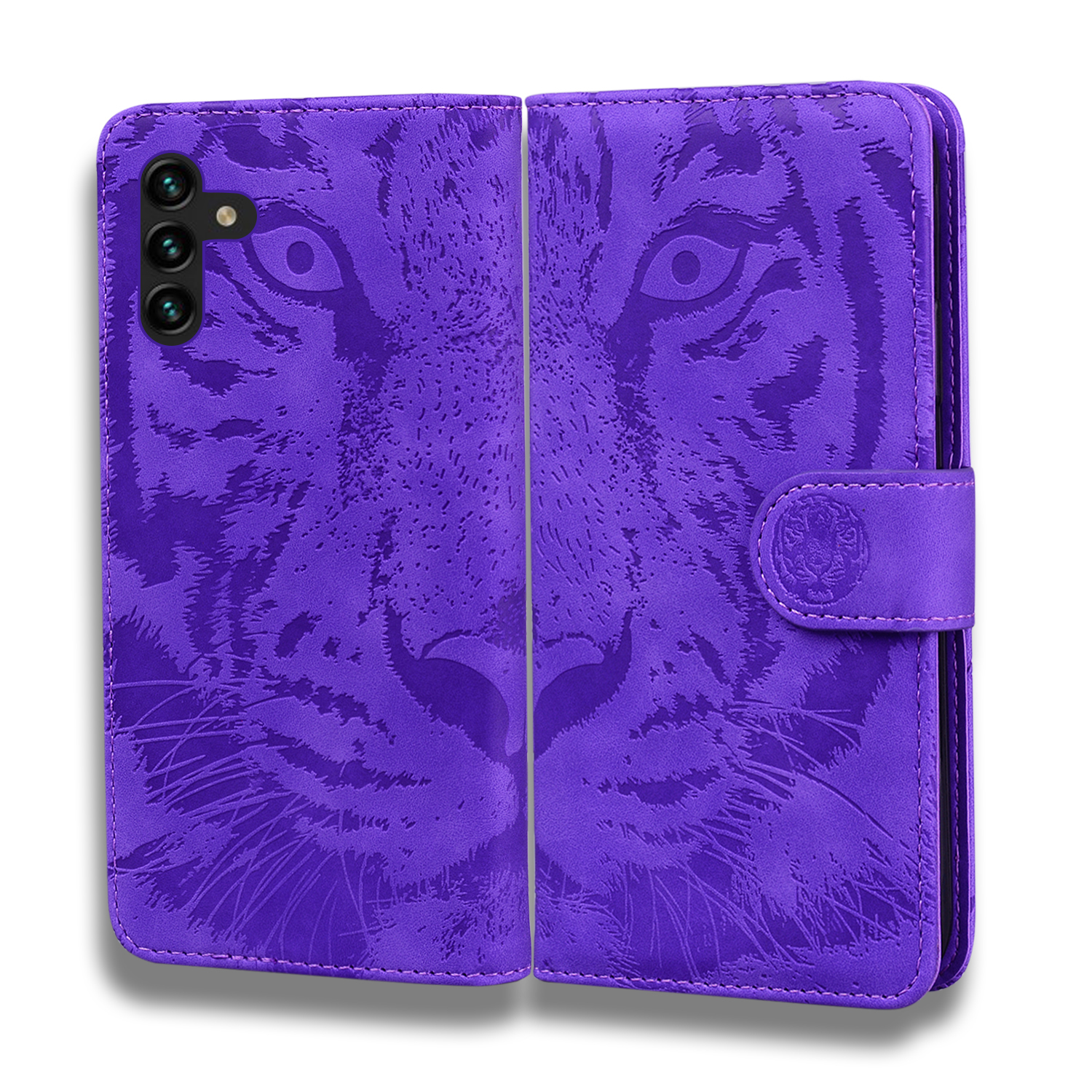 Imprinting Tiger Pattern PU Leather Phone Flip Case Cover with Wallet Stand for Samsung Galaxy A13 5G - Purple, Galaxy A13 5G
Imprinting Tiger Pattern PU Leather Phone Flip Case Cover with Wallet Stand for Samsung Galaxy A13 5G - Purple, Galaxy A13 5G
