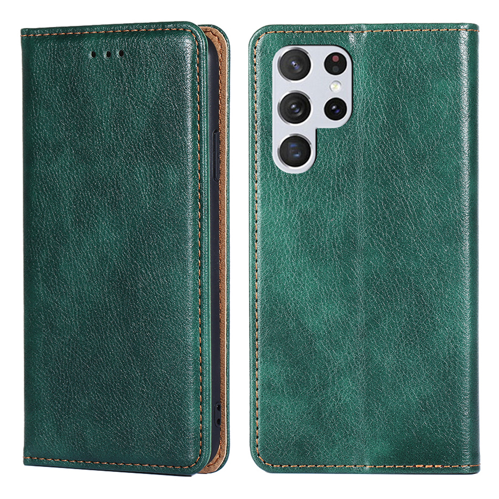 Wallet Design Solid Color Supporting Stand Auto-absorbed Leather Phone Case Shell for Samsung Galaxy S22 Ultra 5G - Green, Galaxy S22 Ultra 5G
Wallet Design Solid Color Supporting Stand Auto-absorbed Leather Phone Case Shell for Samsung Galaxy S22 Ultra 5G - Green, Galaxy S22 Ultra 5G
