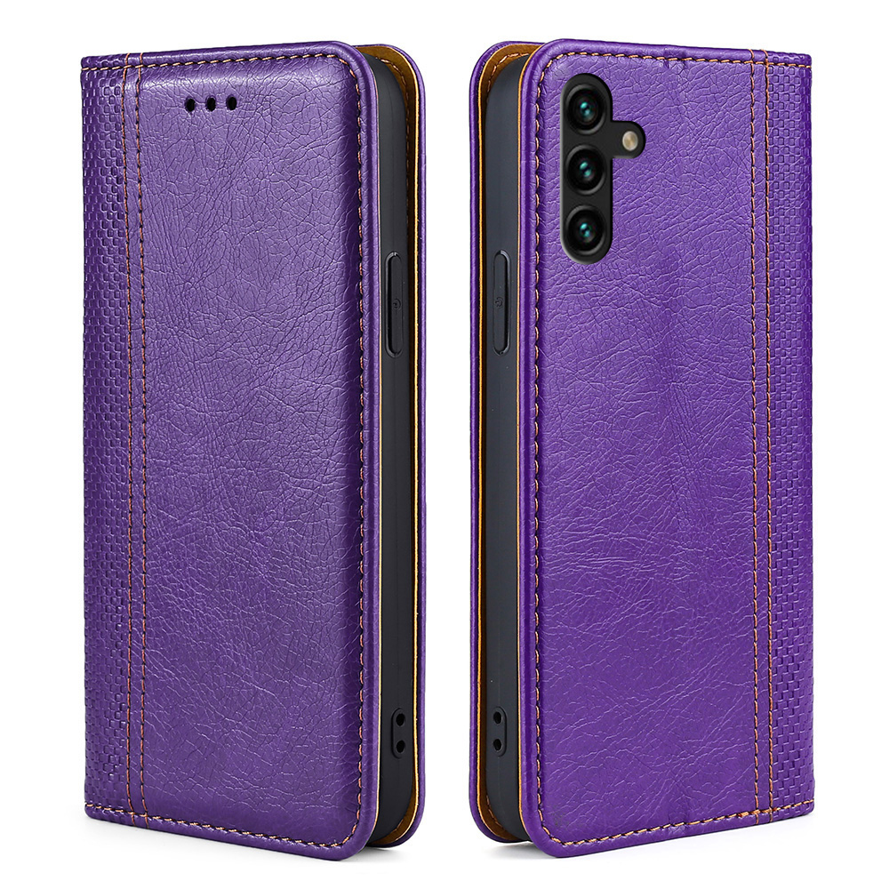 Plaid Pattern Splicing Magnetic Auto Closing Stand Design Leather Phone Case Cover with Card Slot for Samsung Galaxy A13 5G - Purple, Galaxy A13 5G
Plaid Pattern Splicing Magnetic Auto Closing Stand Design Leather Phone Case Cover with Card Slot for Samsung Galaxy A13 5G - Purple, Galaxy A13 5G