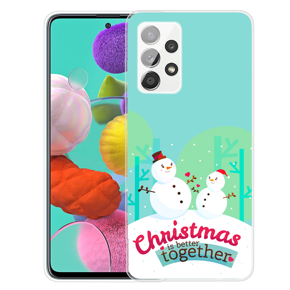 Soft TPU Christmas Pattern Printing Anti-drop Phone Cover Case for Samsung Galaxy A72 5G/4G - Snowman, Galaxy A72 5G
Soft TPU Christmas Pattern Printing Anti-drop Phone Cover Case for Samsung Galaxy A72 5G/4G - Snowman, Galaxy A72 5G