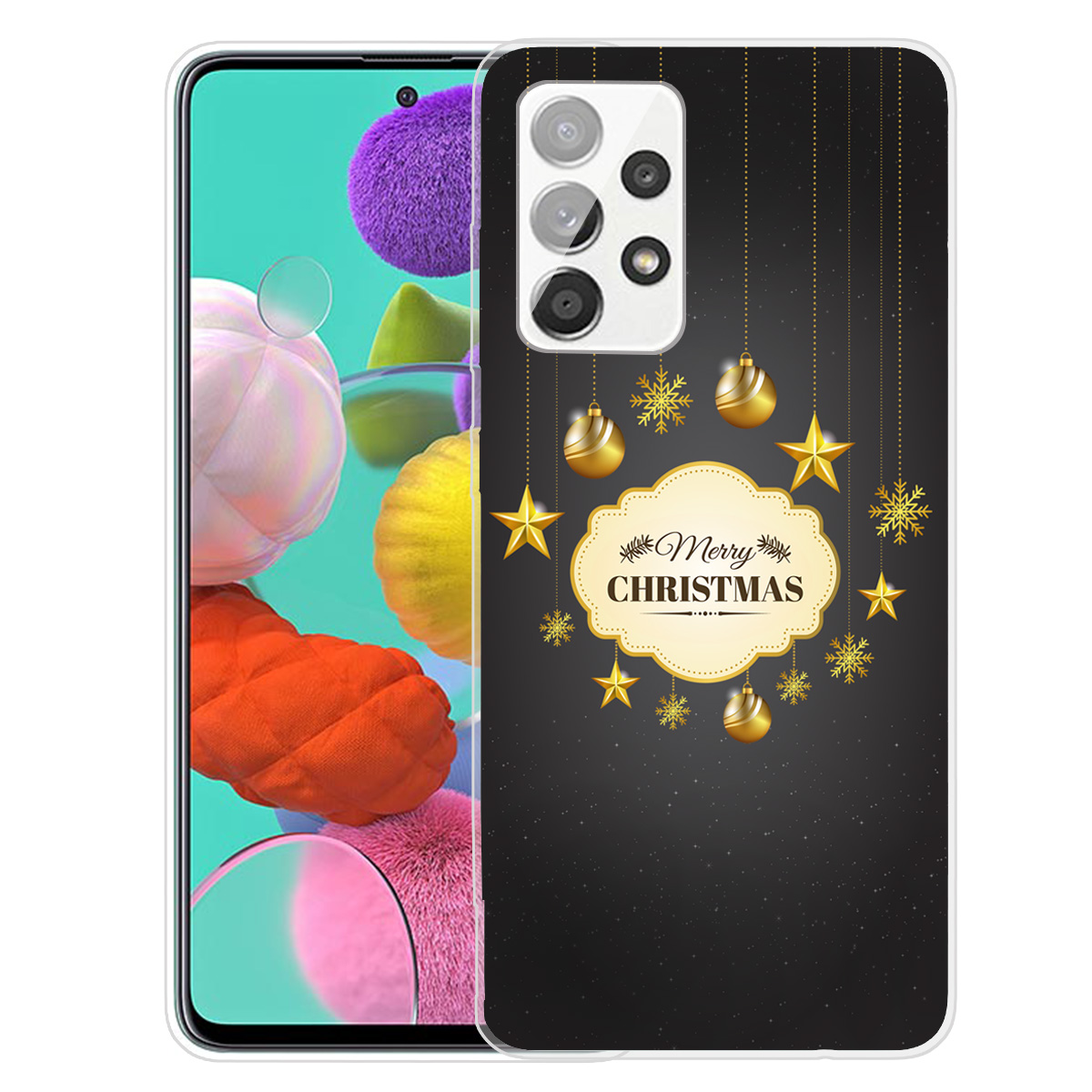 Soft TPU Christmas Pattern Printing Anti-drop Phone Cover Case for Samsung Galaxy A72 5G/4G - Gold Decoration, Galaxy A72 5G
Soft TPU Christmas Pattern Printing Anti-drop Phone Cover Case for Samsung Galaxy A72 5G/4G - Gold Decoration, Galaxy A72 5G