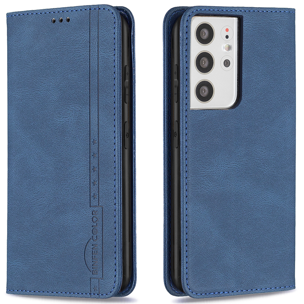 BINFEN COLOR BF08 RFID Blocking Anti-Swiping Design Magnetic Closure Leather Phone Stand Case Wallet Cover for Samsung Galaxy S21 Ultra 5G - Blue, Galaxy S21 Ultra 5G
BINFEN COLOR BF08 RFID Blocking Anti-Swiping Design Magnetic Closure Leather Phone Stand Case Wallet Cover for Samsung Galaxy S21 Ultra 5G - Blue, Galaxy S21 Ultra 5G