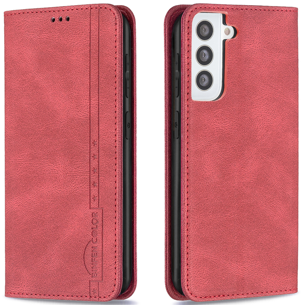 BINFEN COLOR BF08 Stand Wallet Design RFID Blocking Leather Phone Case Shell for Samsung Galaxy S21 4G/5G - Red, Galaxy S21 5G
BINFEN COLOR BF08 Stand Wallet Design RFID Blocking Leather Phone Case Shell for Samsung Galaxy S21 4G/5G - Red, Galaxy S21 5G