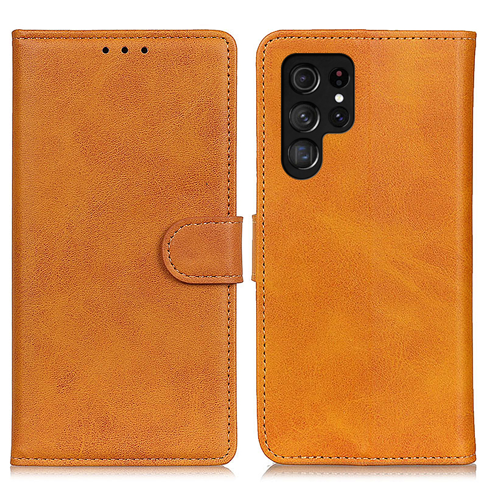Folio Flip Well-Protected Leather Phone Shell Stand Wallet Cover for Samsung Galaxy S22 Ultra 5G - Brown, Galaxy S22 Ultra 5G
Folio Flip Well-Protected Leather Phone Shell Stand Wallet Cover for Samsung Galaxy S22 Ultra 5G - Brown, Galaxy S22 Ultra 5G