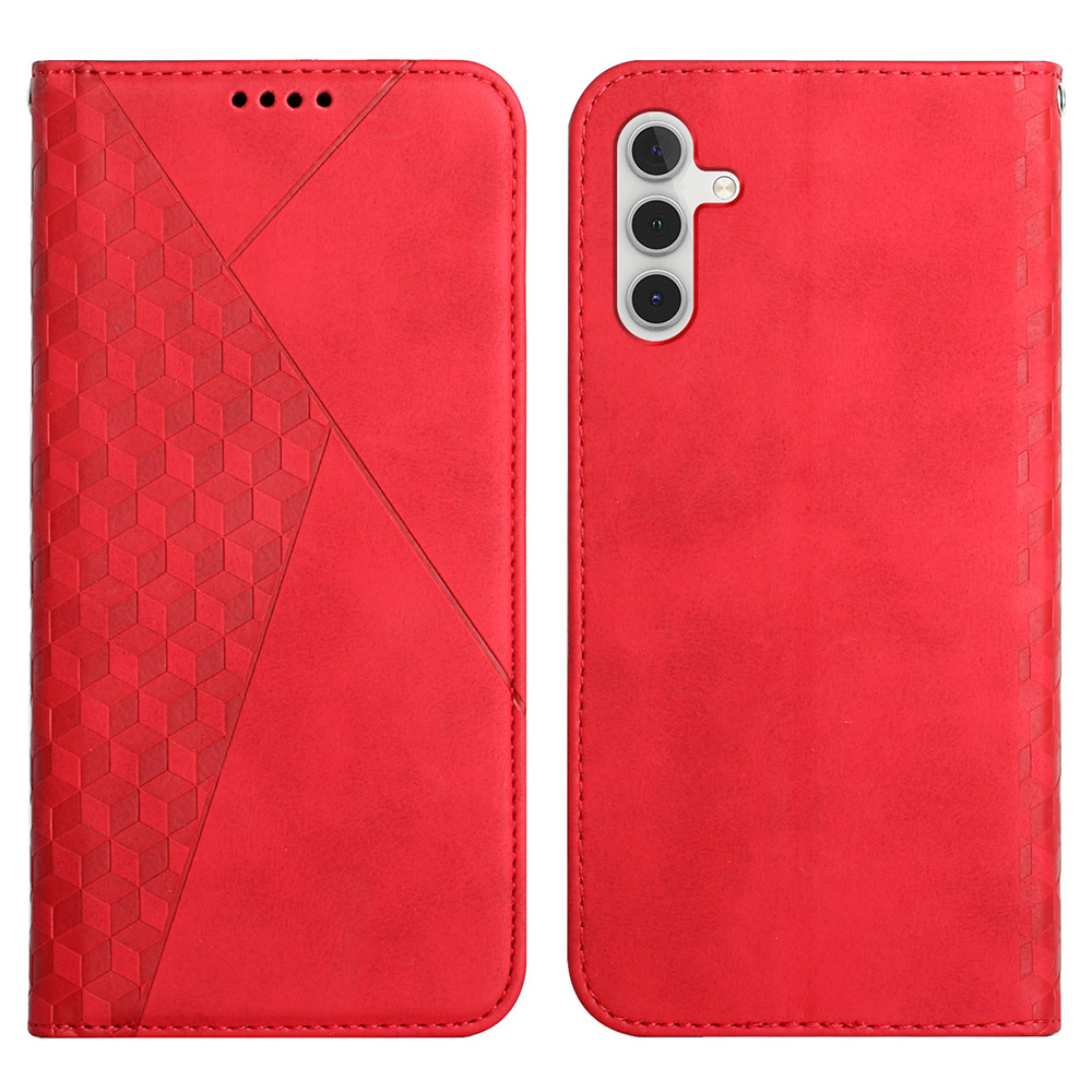 Fingerprint-proof Stylish Rhombus Pattern Skin-touch Auto-absorbed Magnetic Closure Leather Phone Cover Case with Stand for Samsung Galaxy A13 5G - Red, Galaxy A13 5G
Fingerprint-proof Stylish Rhombus Pattern Skin-touch Auto-absorbed Magnetic Closure Leather Phone Cover Case with Stand for Samsung Galaxy A13 5G - Red, Galaxy A13 5G