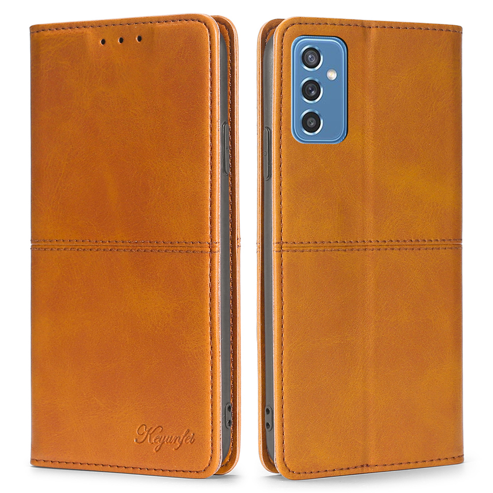 Auto-absorbed Magnetic Closing Anti-drop Leather Phone Cover with Stand and Card Slots for Samsung Galaxy M52 5G - Light Brown, Samsung Galaxy M52 5G
Auto-absorbed Magnetic Closing Anti-drop Leather Phone Cover with Stand and Card Slots for Samsung Galaxy M52 5G - Light Brown, Samsung Galaxy M52 5G