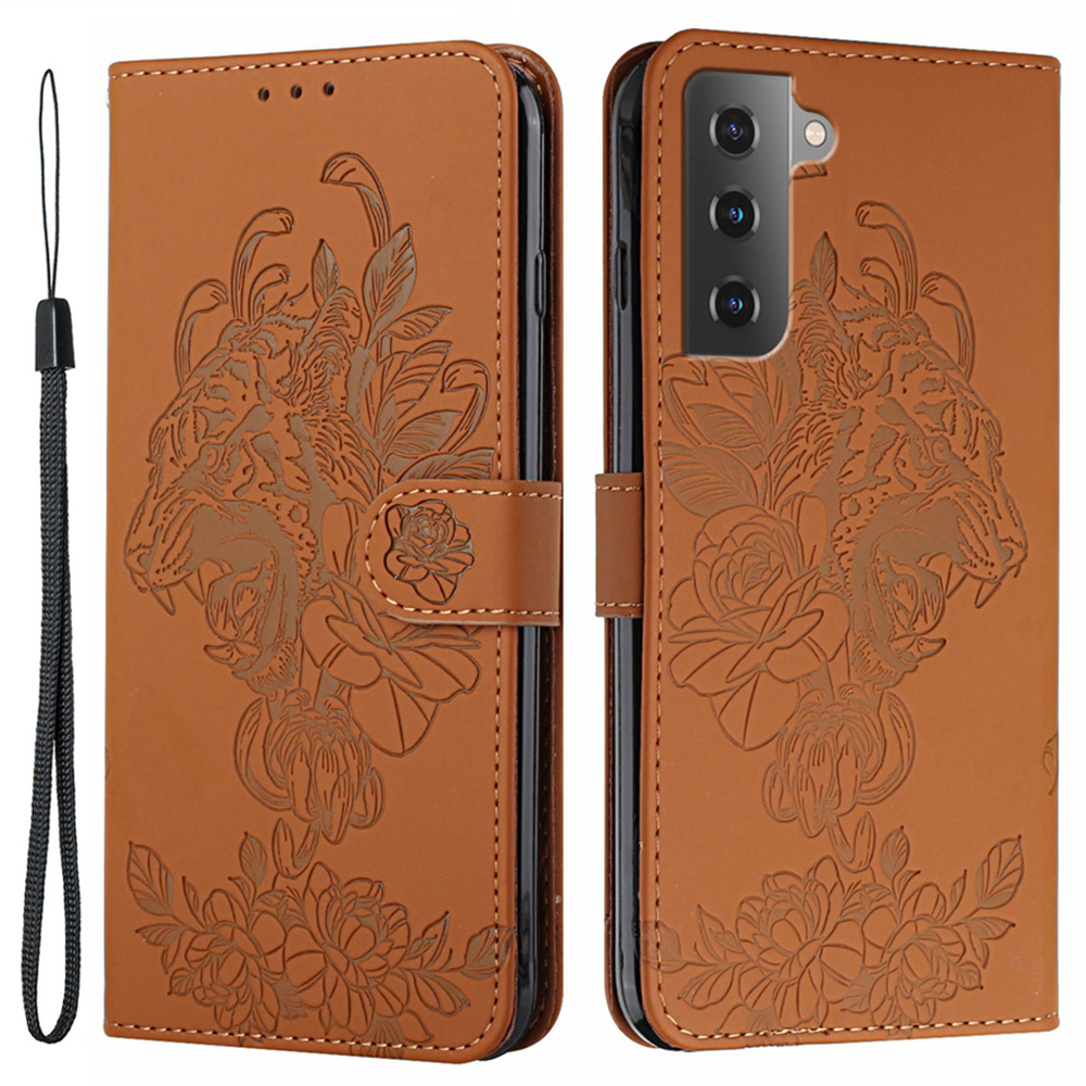 Tiger Head Implinting pu Кожаная Защитная Подставка Для Телефона. Корпус Кошелька с Помощью Lanyard Для Samsung Galaxy S22 5G - Коричневый, Galaxy S22 5G
Tiger Head Implinting pu Кожаная Защитная Подставка Для Телефона. Корпус Кошелька с Помощью Lanyard Для Samsung Galaxy S22 5G - Коричневый, Galaxy S22 5G