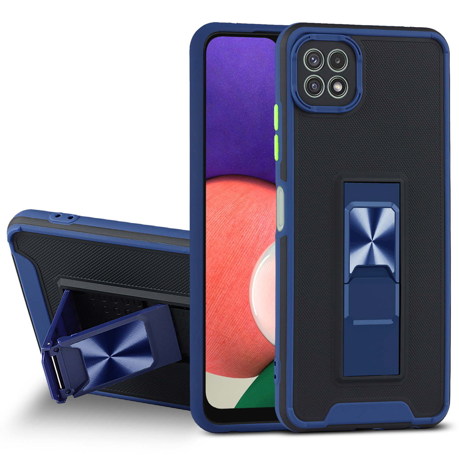 Bi-color Skin-touch Feel Scratch-proof Phone Cover Shell with Kickstand for Samsung Galaxy A22 5G (EU Version) - Royal Blue, Galaxy A22 5G (EU Version)
Bi-color Skin-touch Feel Scratch-proof Phone Cover Shell with Kickstand for Samsung Galaxy A22 5G (EU Version) - Royal Blue, Galaxy A22 5G (EU Version)