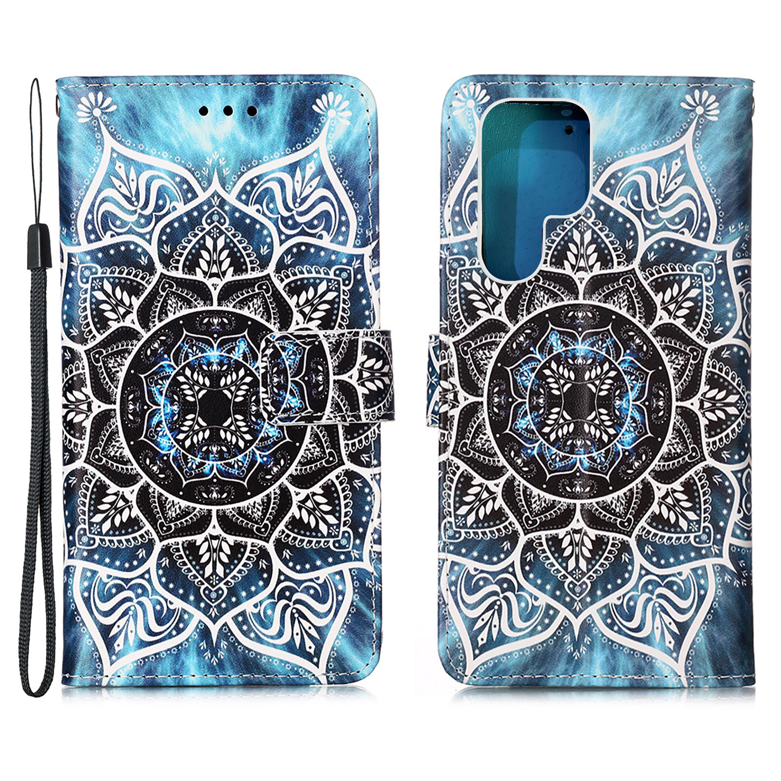 Shock Absorption Full Protection Pattern Printing Leather Case with Wallet Stand for Samsung Galaxy S22 Ultra 5G - Mandala Flower, Galaxy S22 Ultra 5G
Shock Absorption Full Protection Pattern Printing Leather Case with Wallet Stand for Samsung Galaxy S22 Ultra 5G - Mandala Flower, Galaxy S22 Ultra 5G