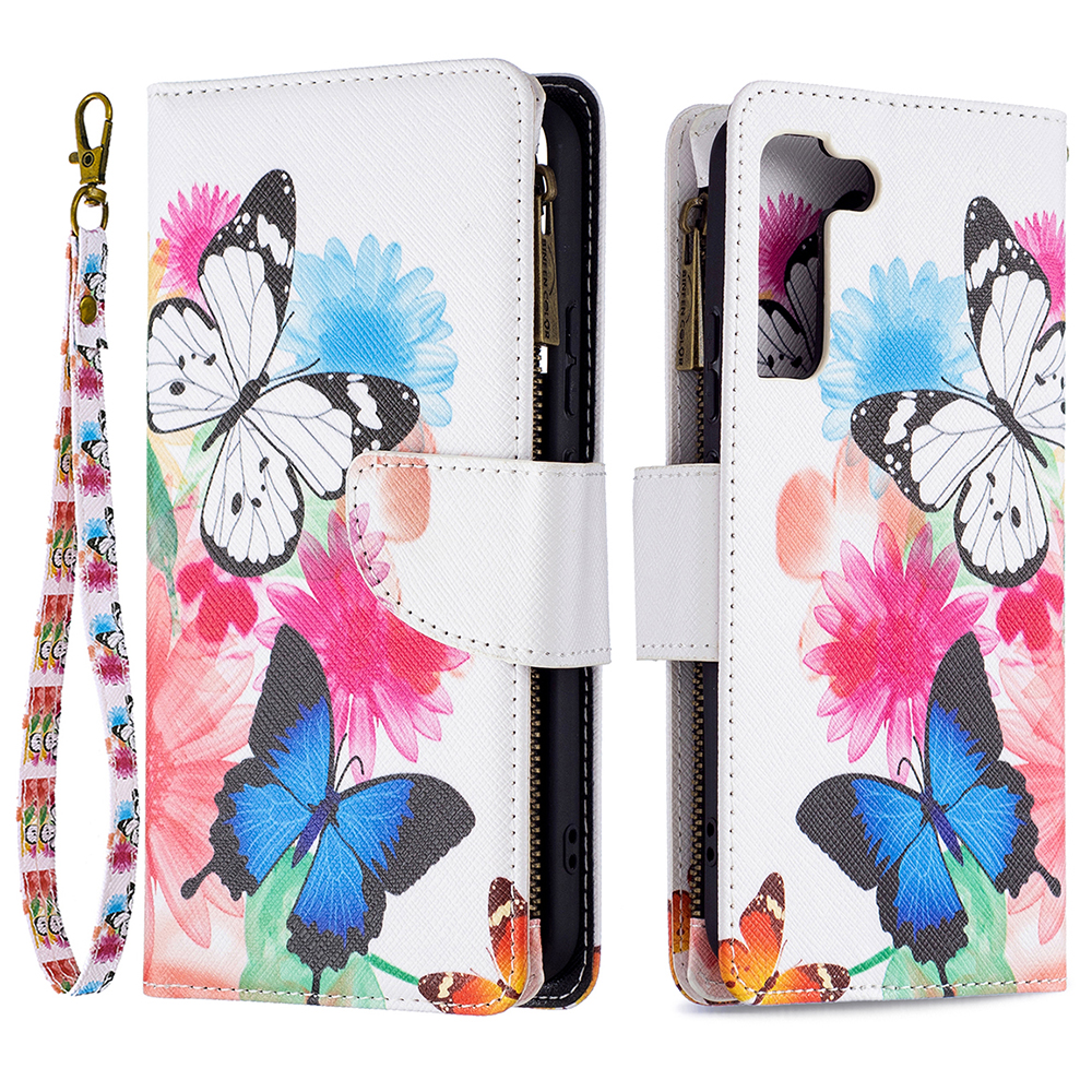 BF03 Pattern Printing Zipper Pocket pu Кожаная Подставка Для Оболочки Оболочки с Запястьем Для Запястья Для Samsung Galaxy S22+ 5G - Две Бабочки, Galaxy S22+ 5G
BF03 Pattern Printing Zipper Pocket pu Кожаная Подставка Для Оболочки Оболочки с Запястьем Для Запястья Для Samsung Galaxy S22+ 5G - Две Бабочки, Galaxy S22+ 5G