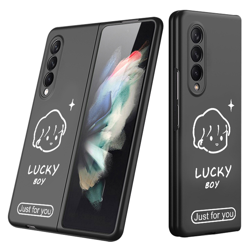 Skin-Friendly Feel PC Boy Girl Pattern HD UV Printing All-Inclusive Shockproof Cover for Samsung Galaxy Z Fold3 5G - Boy/Black, Galaxy Z Fold3 5G
Skin-Friendly Feel PC Boy Girl Pattern HD UV Printing All-Inclusive Shockproof Cover for Samsung Galaxy Z Fold3 5G - Boy/Black, Galaxy Z Fold3 5G