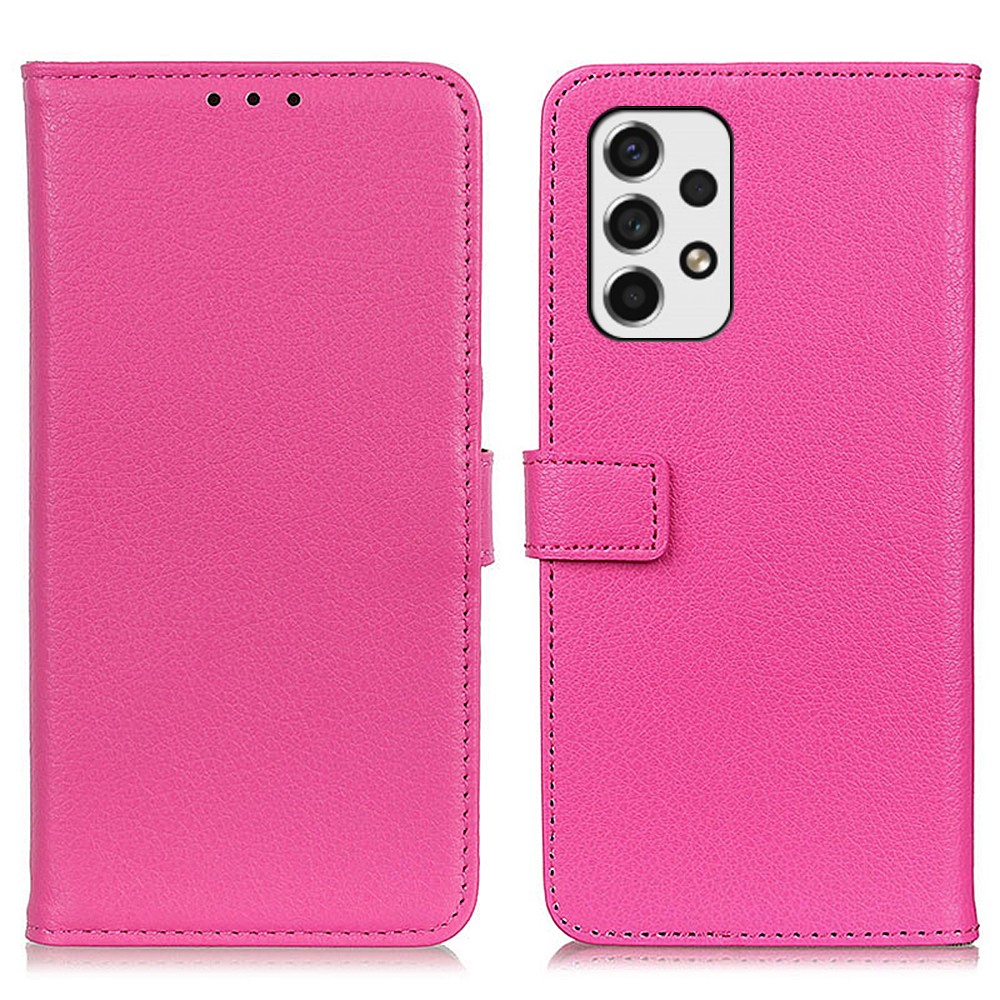 Litchi Texture Soft PU Leather Flip Case Stand Magnetic Wallet Phone Cover for Samsung Galaxy A53 5G - Rose, Other Samsung Models
Litchi Texture Soft PU Leather Flip Case Stand Magnetic Wallet Phone Cover for Samsung Galaxy A53 5G - Rose, Other Samsung Models