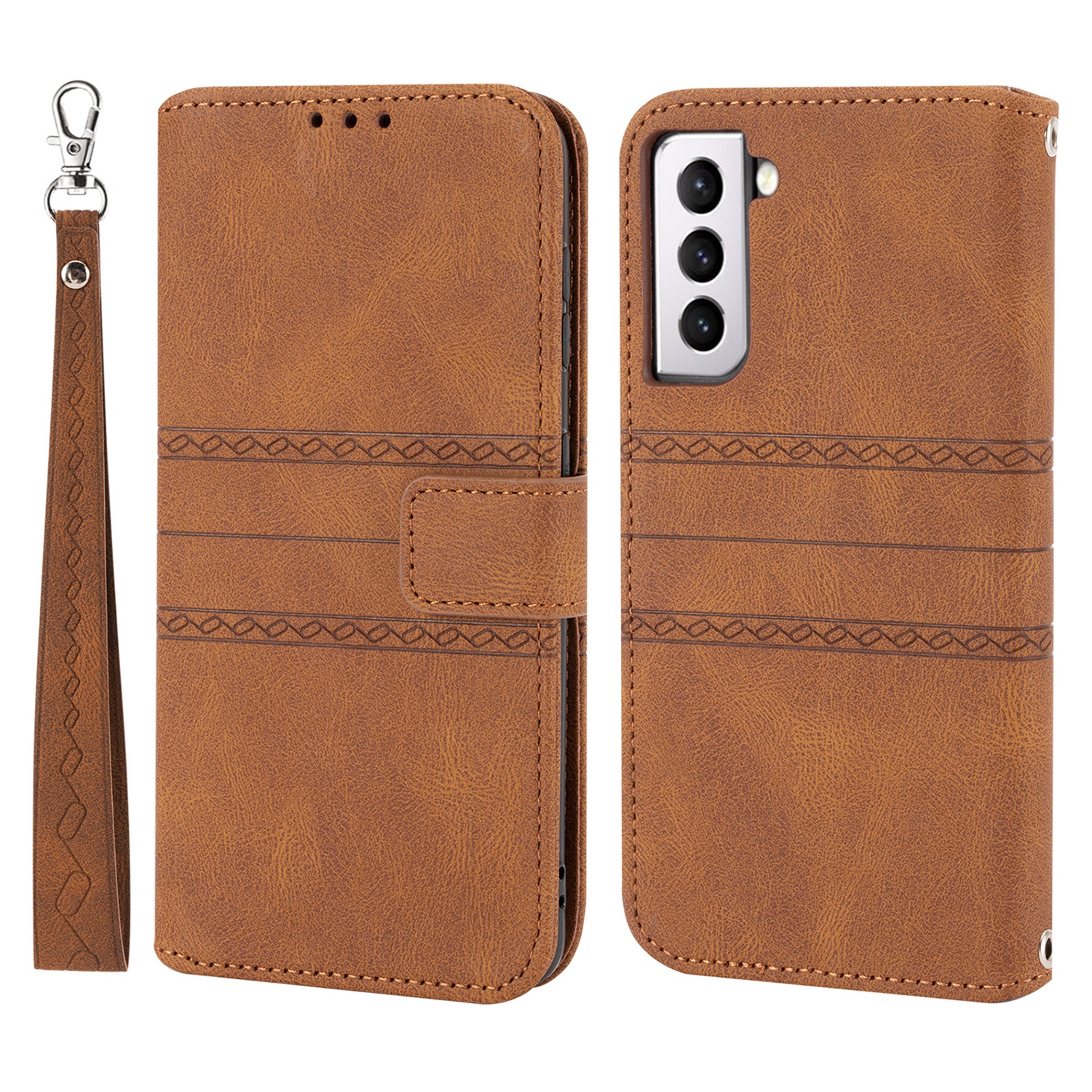For Samsung Galaxy S22+ 5G Shockproof Mobile Phone Flip Case Soft PU Leather and TPU Imprinted Pattern Wallet Phone Cover with Stand - Brown, Galaxy S22+ 5G
For Samsung Galaxy S22+ 5G Shockproof Mobile Phone Flip Case Soft PU Leather and TPU Imprinted Pattern Wallet Phone Cover with Stand - Brown, Galaxy S22+ 5G
