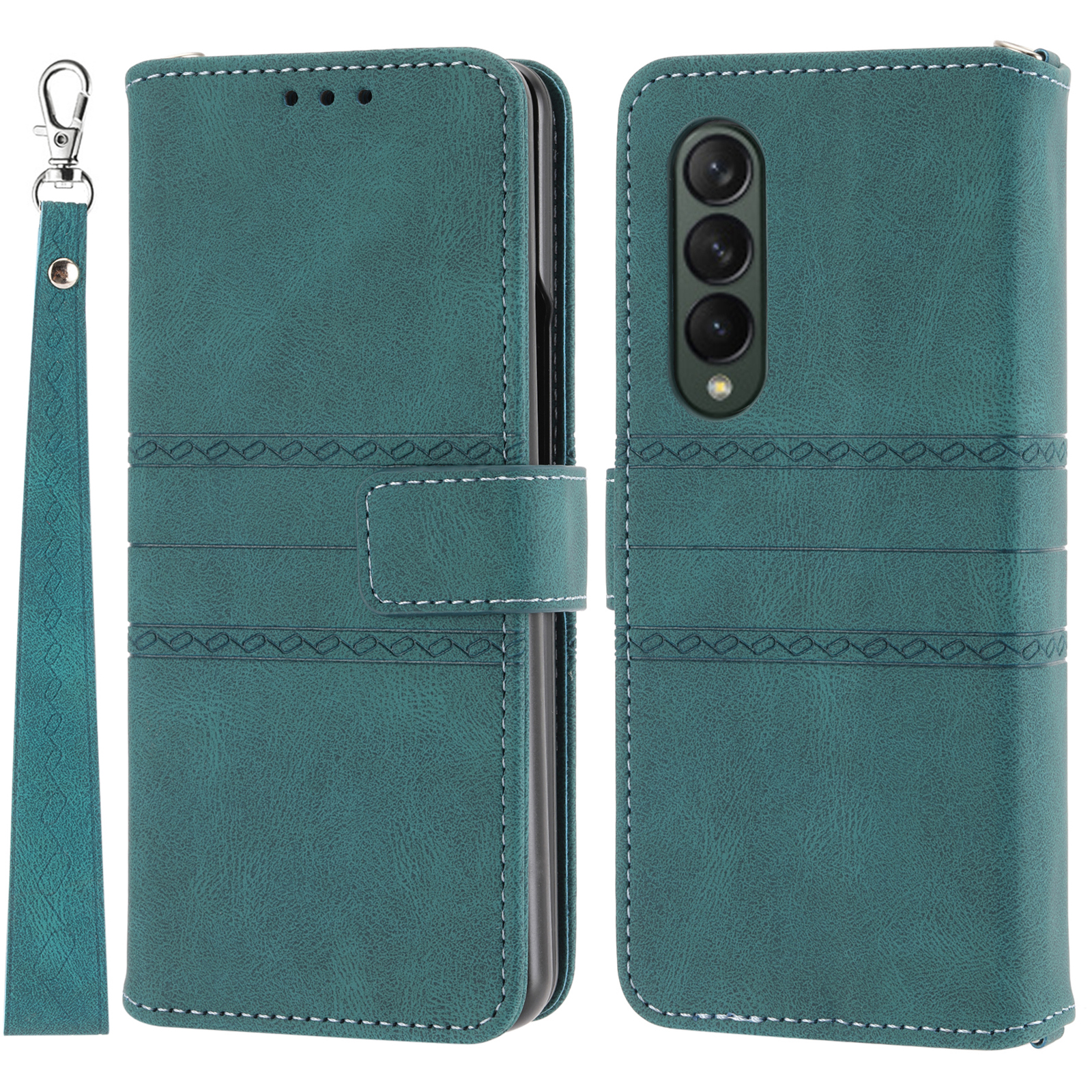 Imprinted Pattern Anti-Scratch Stylish PU Leather+TPU Wallet Phone Case Cover with Stand for Samsung Galaxy Z Fold3 5G - Blackish Green, Galaxy Z Fold3 5G
Imprinted Pattern Anti-Scratch Stylish PU Leather+TPU Wallet Phone Case Cover with Stand for Samsung Galaxy Z Fold3 5G - Blackish Green, Galaxy Z Fold3 5G