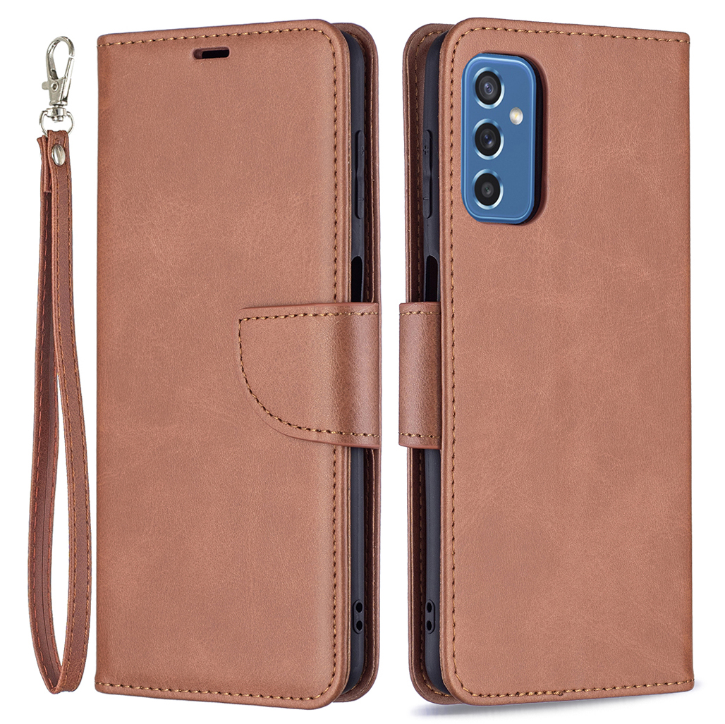 Drop Resistant PU Leather Wallet Case Magnetic Flip Stand Folio Cover with Strap for Samsung Galaxy M52 5G - Brown, Samsung Galaxy M52 5G
Drop Resistant PU Leather Wallet Case Magnetic Flip Stand Folio Cover with Strap for Samsung Galaxy M52 5G - Brown, Samsung Galaxy M52 5G
