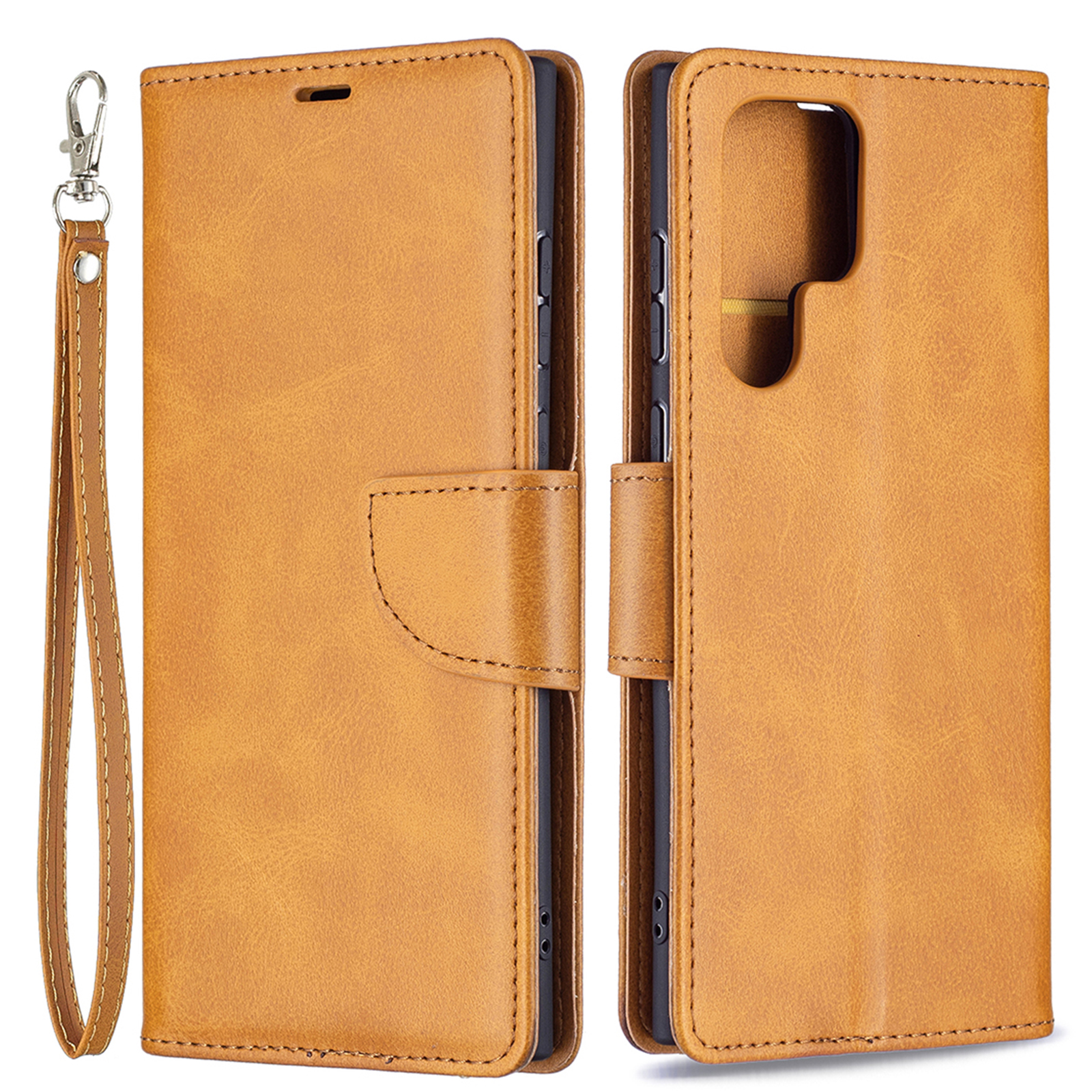 PU Leather Scratch-resistant Phone Wallet Case Cover with Stand for Samsung Galaxy S22 Ultra 5G - Yellow, Galaxy S22 Ultra 5G
PU Leather Scratch-resistant Phone Wallet Case Cover with Stand for Samsung Galaxy S22 Ultra 5G - Yellow, Galaxy S22 Ultra 5G