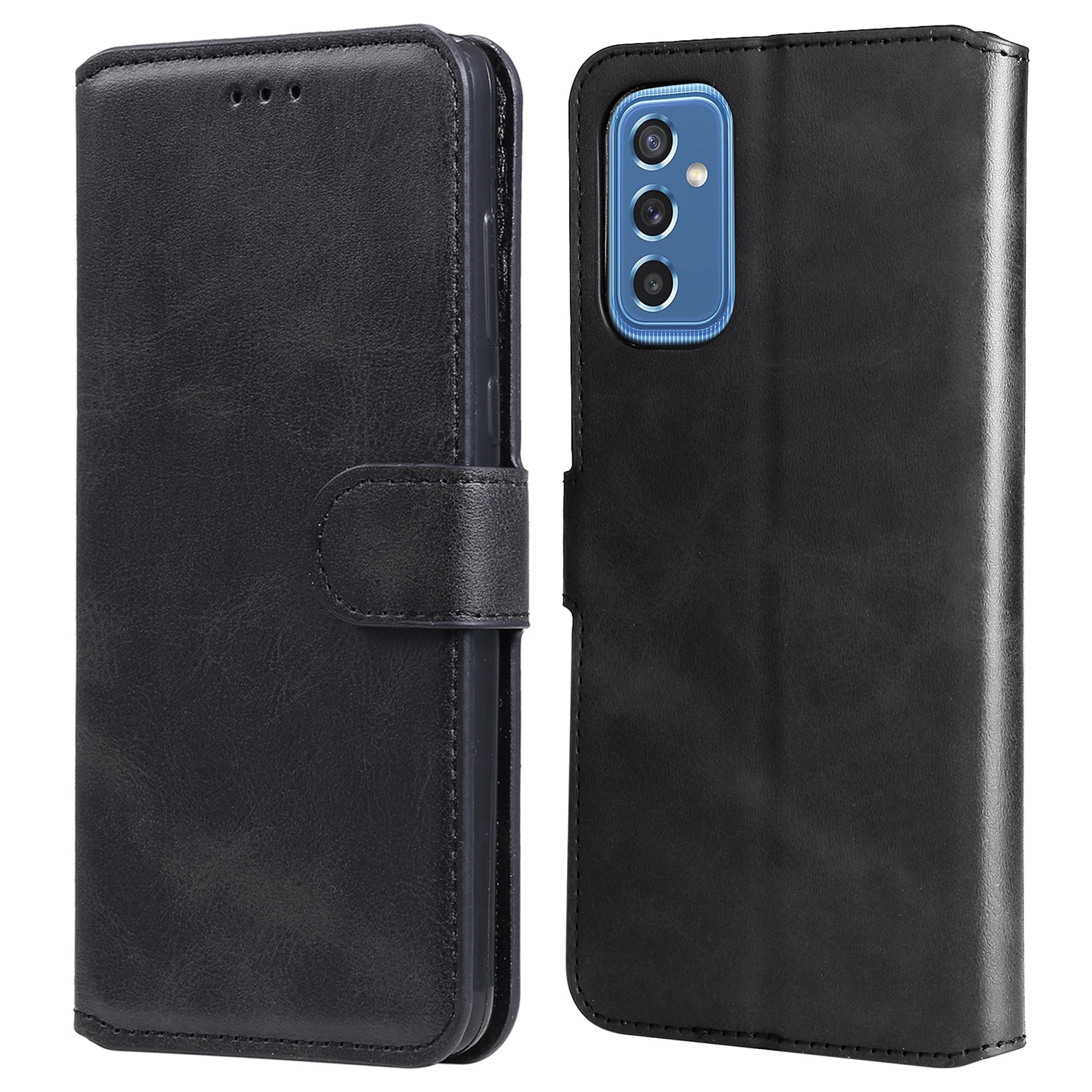Classic Stand Anti-shock Folio Flip Cover PU Leather Wallet Protective Mobile Phone Case for Samsung Galaxy M52 5G - Black, Samsung Galaxy M52 5G
Classic Stand Anti-shock Folio Flip Cover PU Leather Wallet Protective Mobile Phone Case for Samsung Galaxy M52 5G - Black, Samsung Galaxy M52 5G