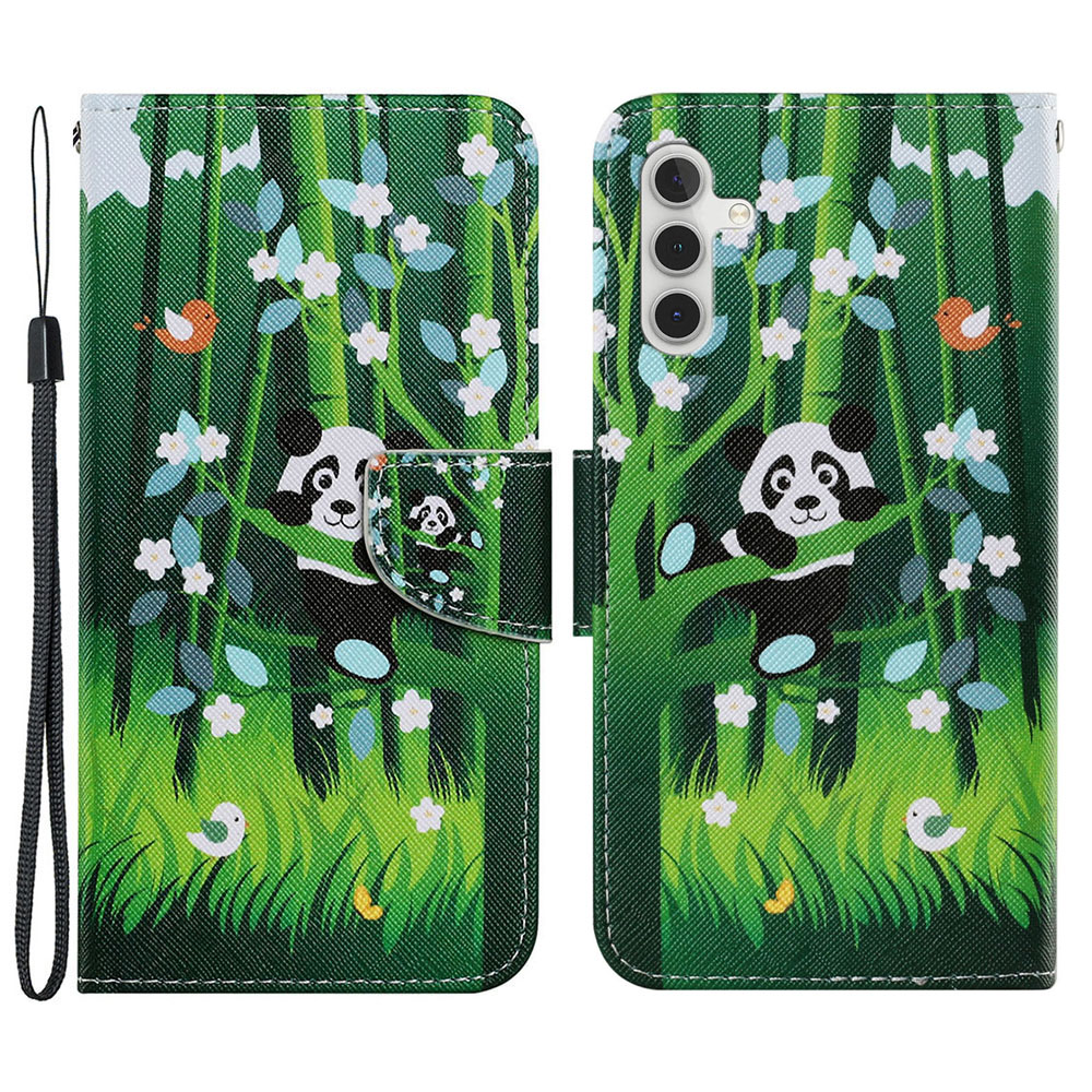 Pattern Printing Cross Texture PU Leather Phone Case Wallet Stand Protective Cover with Strap for Samsung Galaxy A13 5G - Panda, Galaxy A13 5G
Pattern Printing Cross Texture PU Leather Phone Case Wallet Stand Protective Cover with Strap for Samsung Galaxy A13 5G - Panda, Galaxy A13 5G