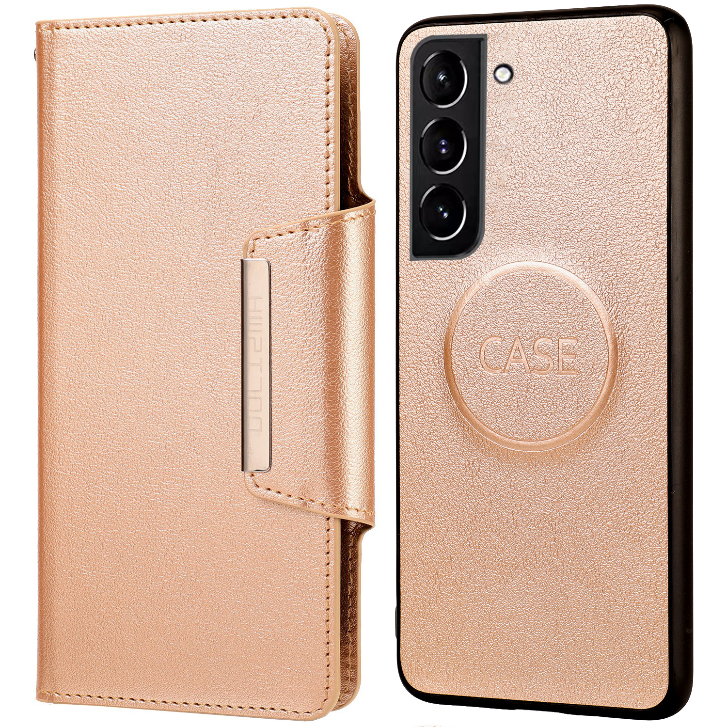 Ultra-thin Detachable Leather Wallet Mobile Phone Protective Case Shell for Samsung Galaxy S22+ 5G - Gold, Galaxy S22+ 5G
Ultra-thin Detachable Leather Wallet Mobile Phone Protective Case Shell for Samsung Galaxy S22+ 5G - Gold, Galaxy S22+ 5G