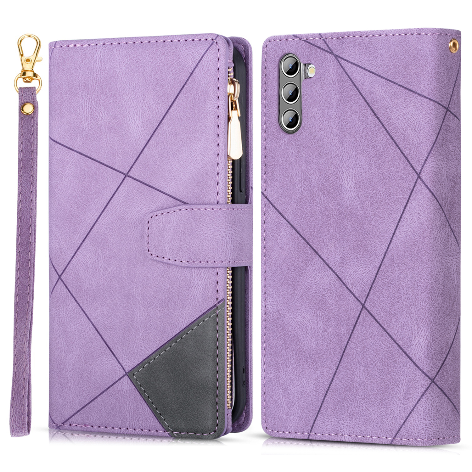 Цветовая Сплайсинга Дизайн Zipper Pocket Cuethe + TPU Кошелька Подставка Для Телефона Для Samsung Galaxy A13 5G - Пурпурный, Galaxy A13 5G
Цветовая Сплайсинга Дизайн Zipper Pocket Cuethe + TPU Кошелька Подставка Для Телефона Для Samsung Galaxy A13 5G - Пурпурный, Galaxy A13 5G