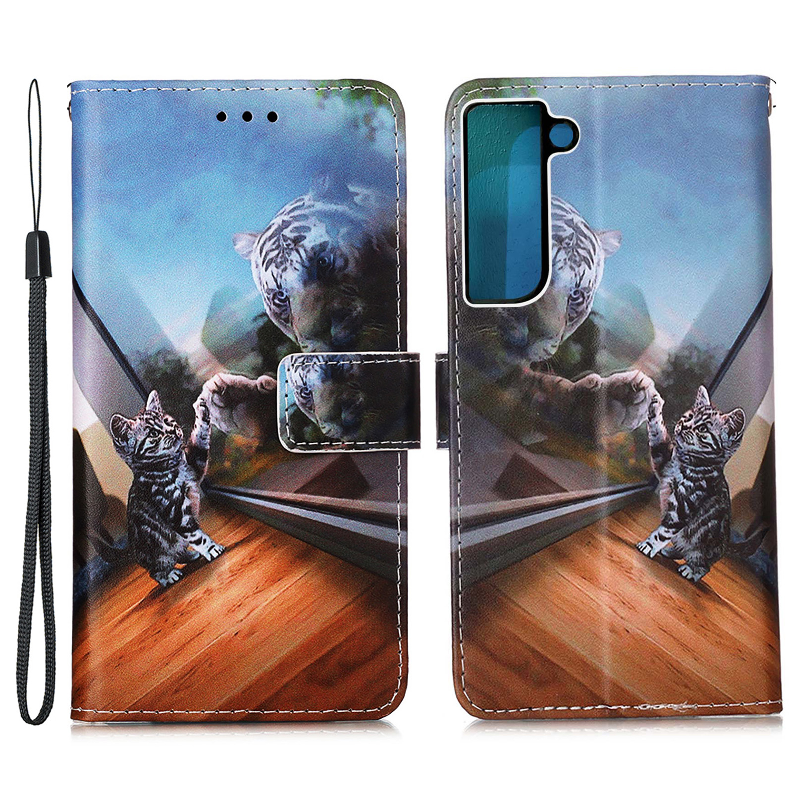 Узор Photion Printing STENT WALLET PU Кожа + TPU Cover Cover С Ручным Ремешком Для Samsung Galaxy S22 - Зеркальное Отражение, Galaxy S22 5G
Узор Photion Printing STENT WALLET PU Кожа + TPU Cover Cover С Ручным Ремешком Для Samsung Galaxy S22 - Зеркальное Отражение, Galaxy S22 5G