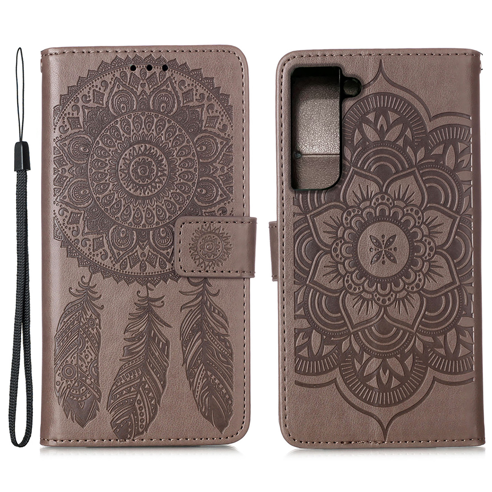 Imprinting Dream Catcher Pattern Кожаная Крышка Стенд Для Кошельки Телефон Чехол С Ремешком Для Samsung Galaxy S22 Plus - Серый, Galaxy S22+ 5G
Imprinting Dream Catcher Pattern Кожаная Крышка Стенд Для Кошельки Телефон Чехол С Ремешком Для Samsung Galaxy S22 Plus - Серый, Galaxy S22+ 5G