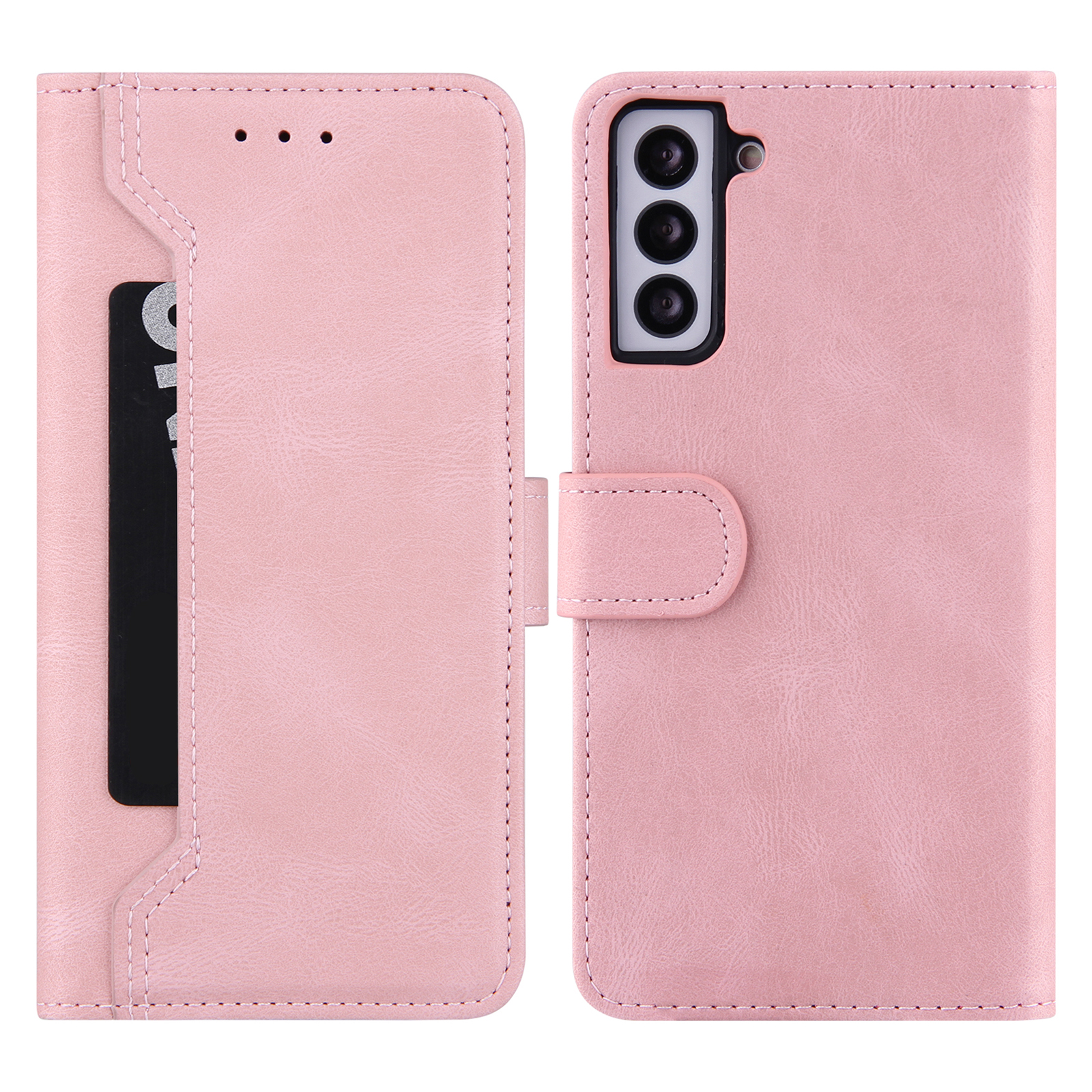 Stitching Design PU Leather Cover TPU Inner Phone Case with Stand Wallet for Samsung Galaxy S22+ 5G - Pink, Galaxy S22+ 5G
Stitching Design PU Leather Cover TPU Inner Phone Case with Stand Wallet for Samsung Galaxy S22+ 5G - Pink, Galaxy S22+ 5G