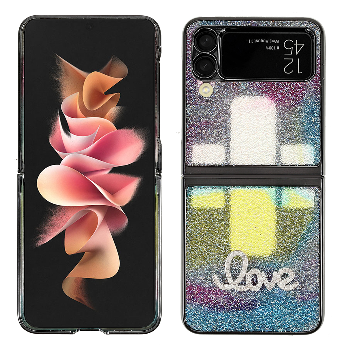 Love Letter Printed Rhinestone Decoration Electroplating Folding Hard PC Case for Samsung Galaxy Z Flip3 5G - Style B, Samsung Galaxy Z Flip3 5G
Love Letter Printed Rhinestone Decoration Electroplating Folding Hard PC Case for Samsung Galaxy Z Flip3 5G - Style B, Samsung Galaxy Z Flip3 5G