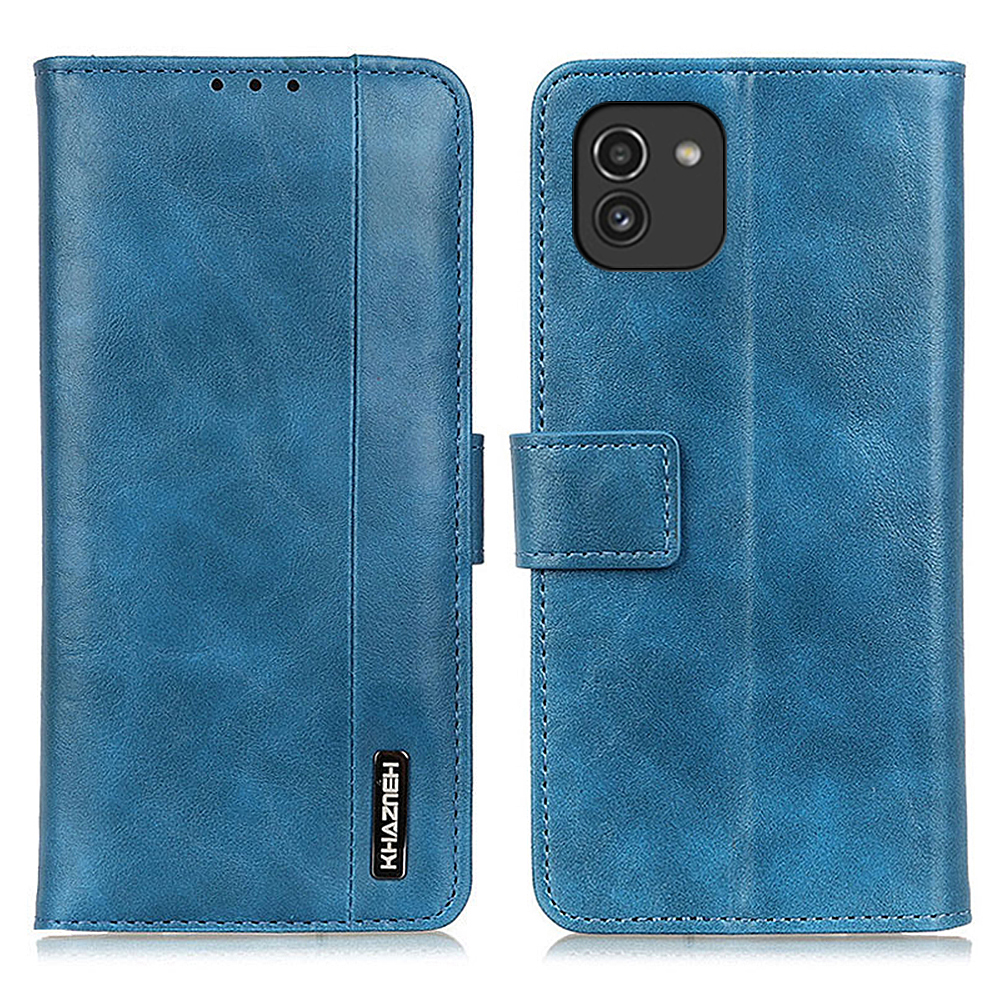 PU Leather Wallet Phone Cover Adjustable Stand Design Full-Protective Case for Samsung Galaxy A03 (164.2 x 75.9 x 9.1mm) - Blue, Other Samsung Models
PU Leather Wallet Phone Cover Adjustable Stand Design Full-Protective Case for Samsung Galaxy A03 (164.2 x 75.9 x 9.1mm) - Blue, Other Samsung Models