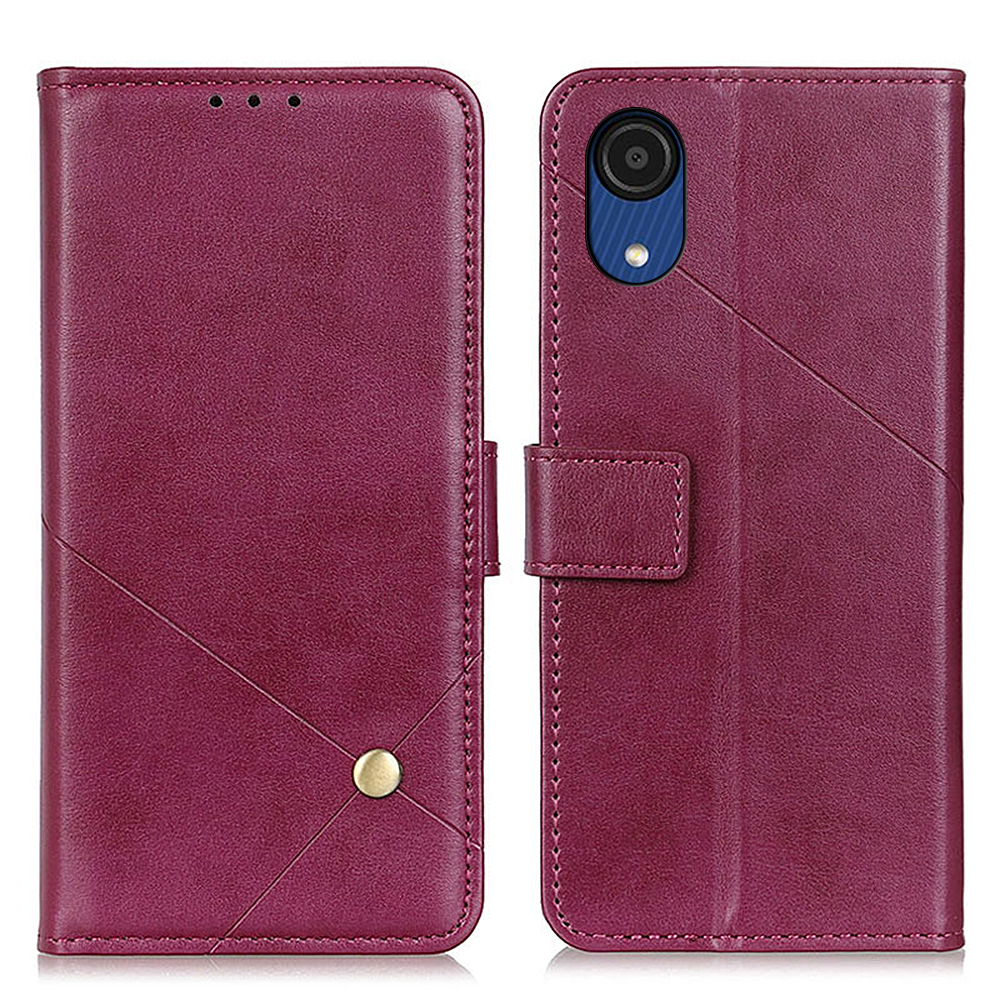 Rivet Decor PU Leather + TPU Stand Case Wallet Well-Protected Anti-Scratch Phone Cover for Samsung Galaxy A03 Core - Red, Other Samsung Models
Rivet Decor PU Leather + TPU Stand Case Wallet Well-Protected Anti-Scratch Phone Cover for Samsung Galaxy A03 Core - Red, Other Samsung Models